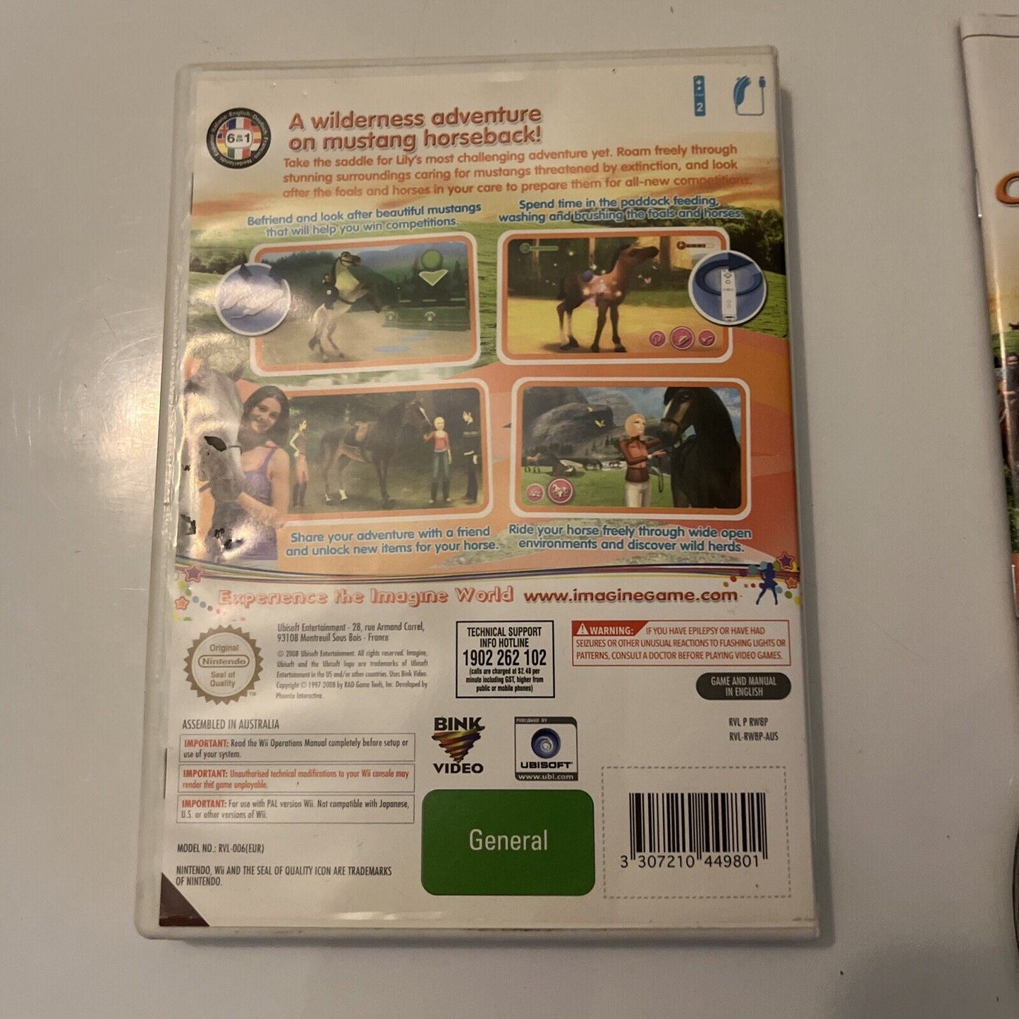 Imagine Champion Rider - Nintendo Wii With Manual PAL
