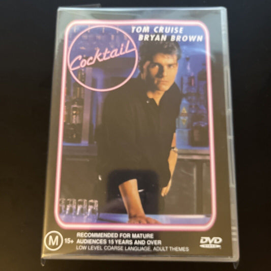 Cocktail (DVD, 1988) Tom Cruise, Bryan Brown, Elisabeth Shue NEW Region 4