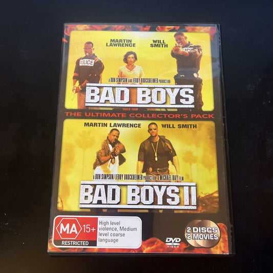 Bad Boys / Bad Boys 2 - Ultimate Collector's Edition (DVD, 2003) Region 4