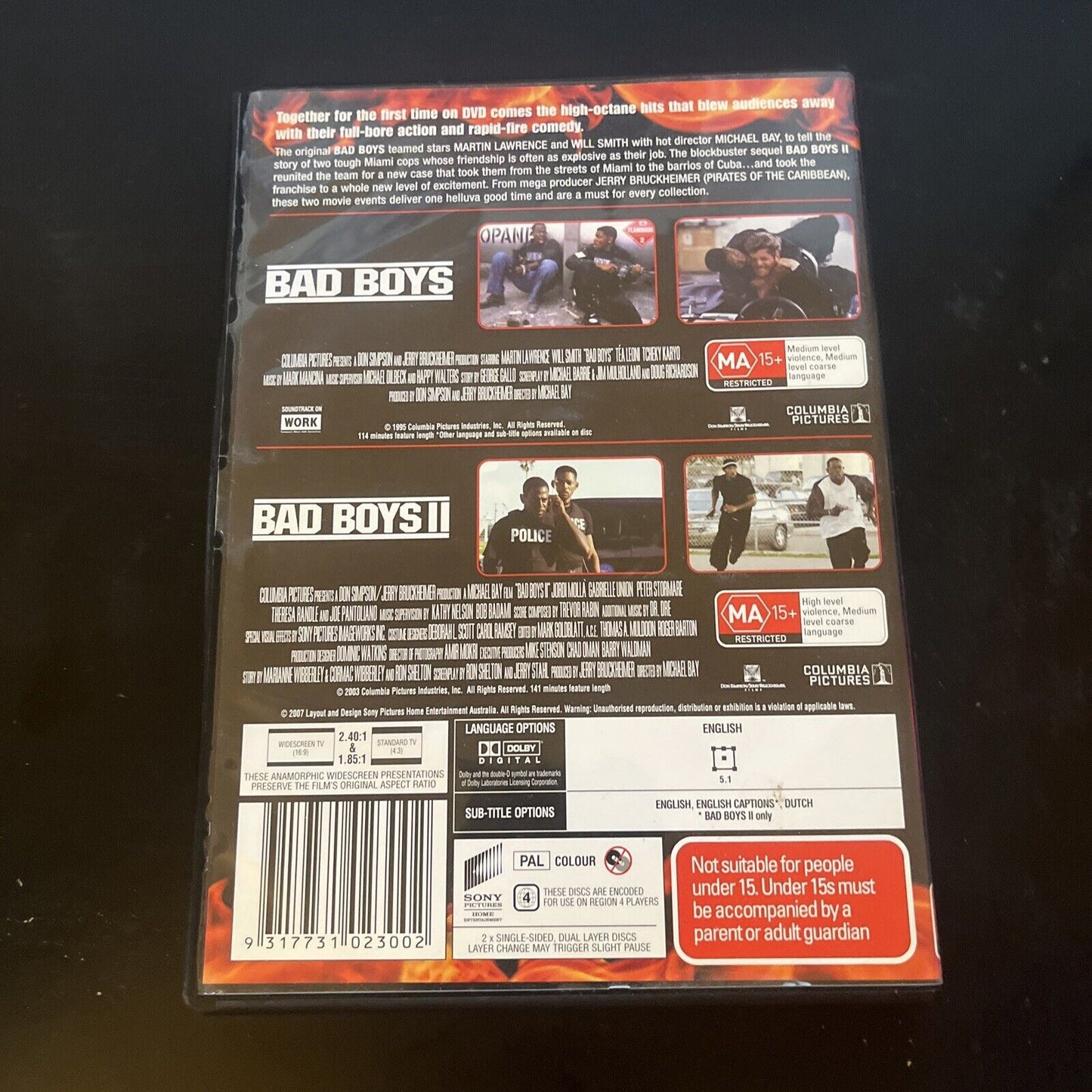 Bad Boys / Bad Boys 2 - Ultimate Collector's Edition (DVD, 2003) Region 4