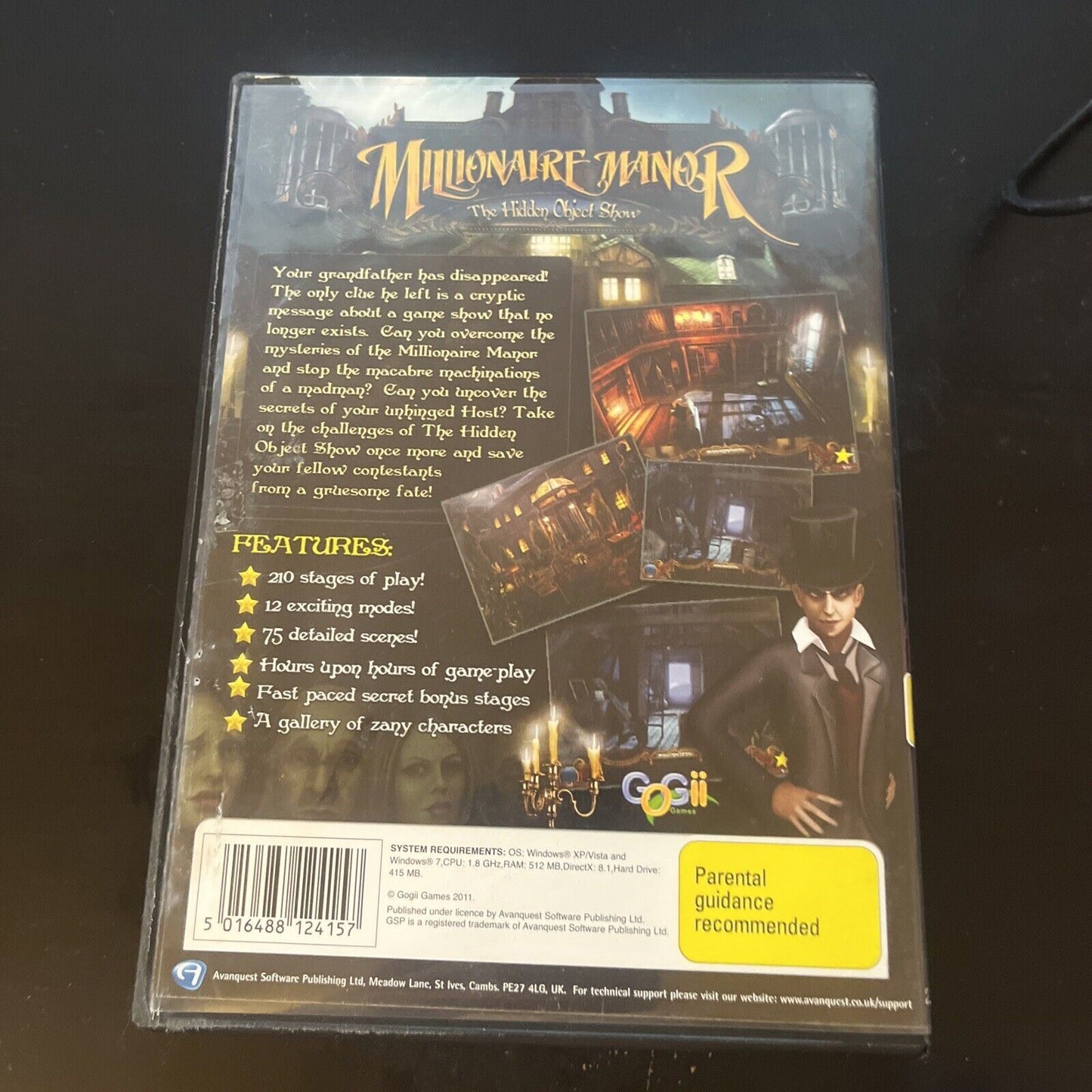 Millionaire Manor - The Hidden Object Show PC CDROM Hidden Object Game
