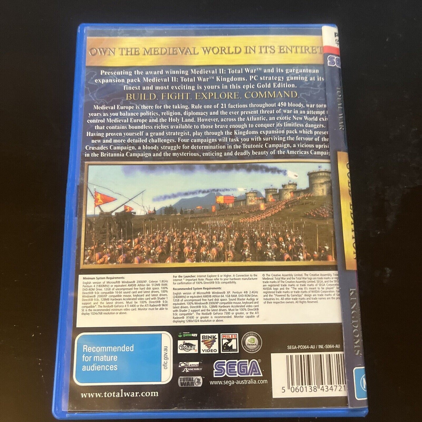 Medieval II - Total War Gold Edition - Windows PC DVD-ROM Game - 2 Disc Set