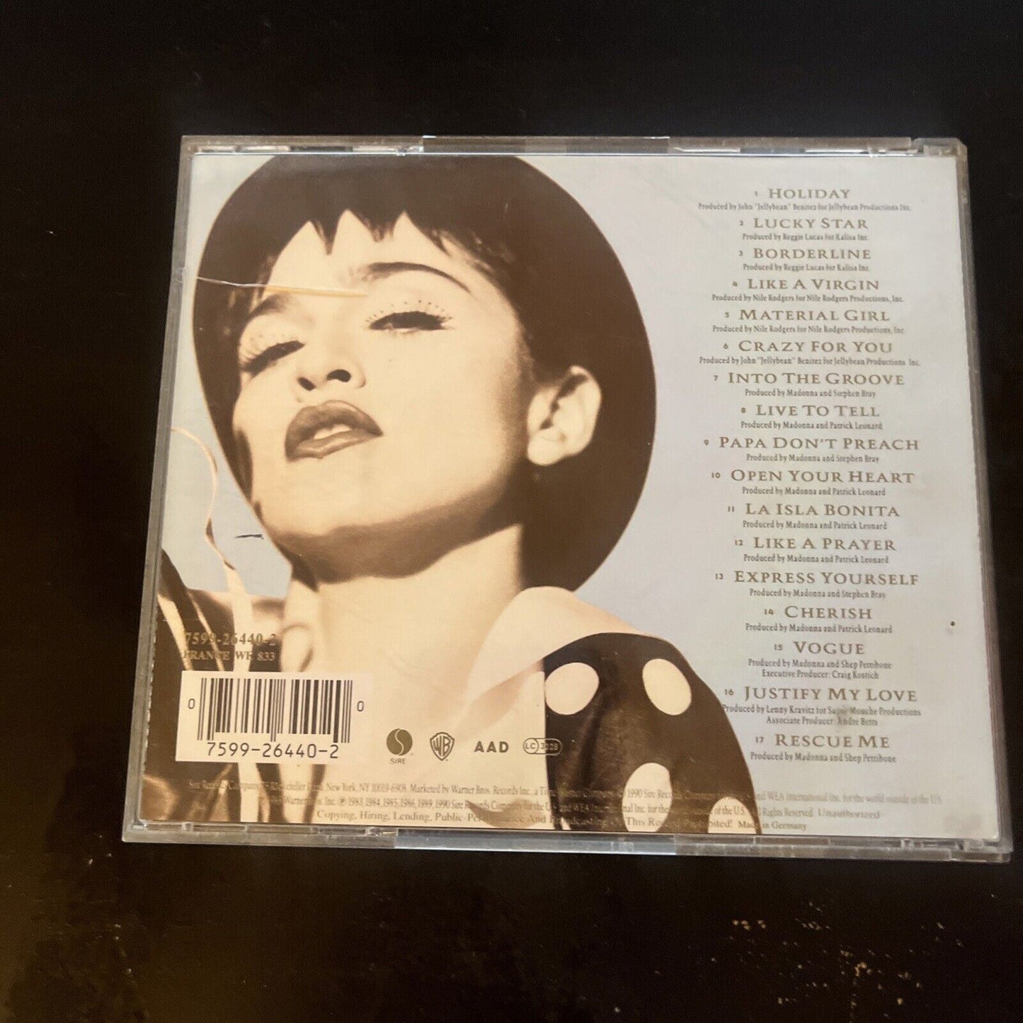 Madonna - The Immaculate Collection (CD, 1990)