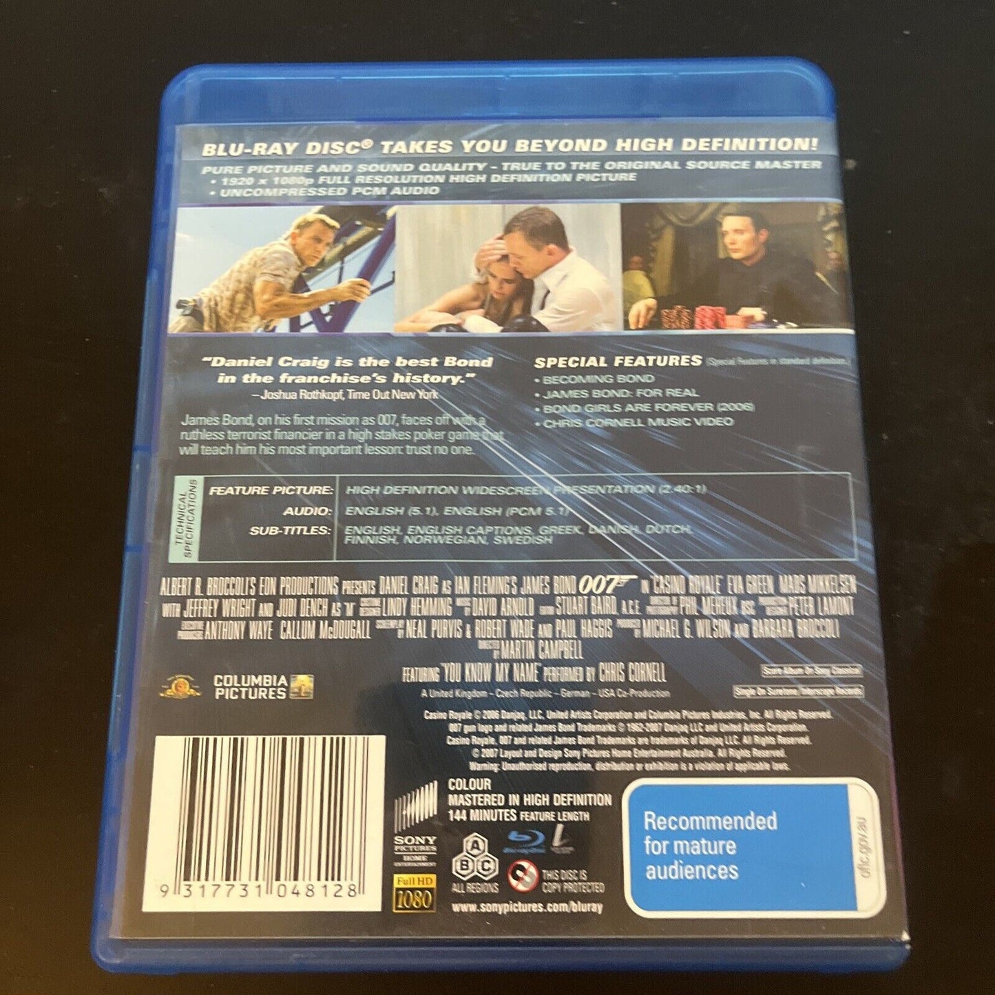 Casino Royale (Blu-ray, 2006) Daniel Craig, Eva Green All Regions