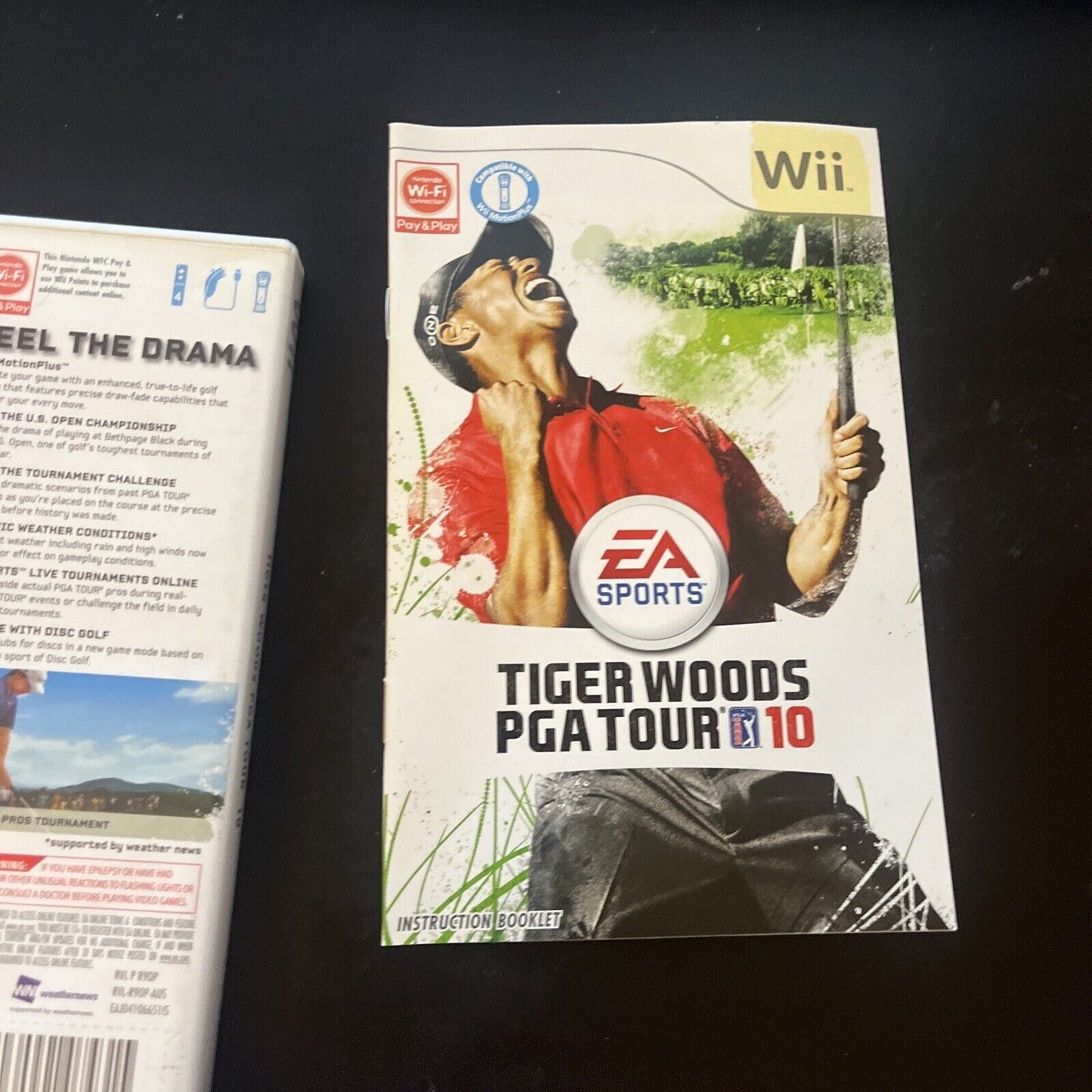 Tiger Woods PGA Tour 10 - Nintendo Wii PAL Golf Game with Manual
