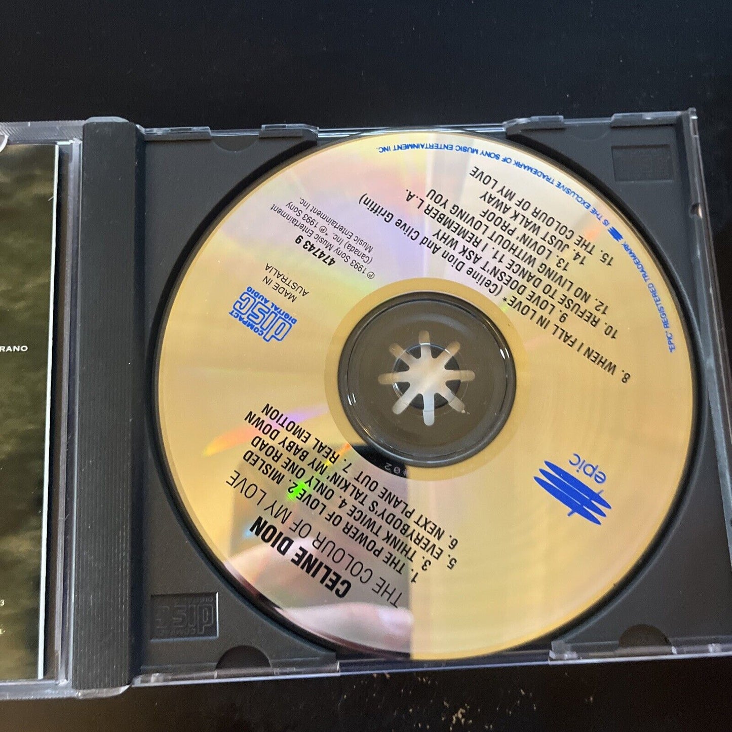 Celine Dion - The Colour Of My Love (CD, 1993)