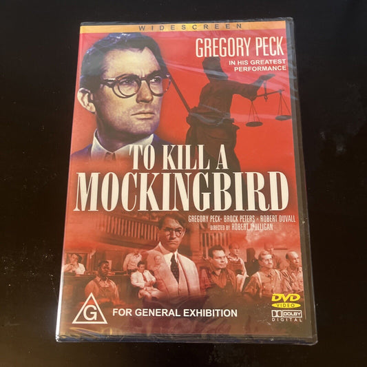 *New Sealed* To Kill A Mockingbird (DVD, 1962) Gregory Peck All Regions