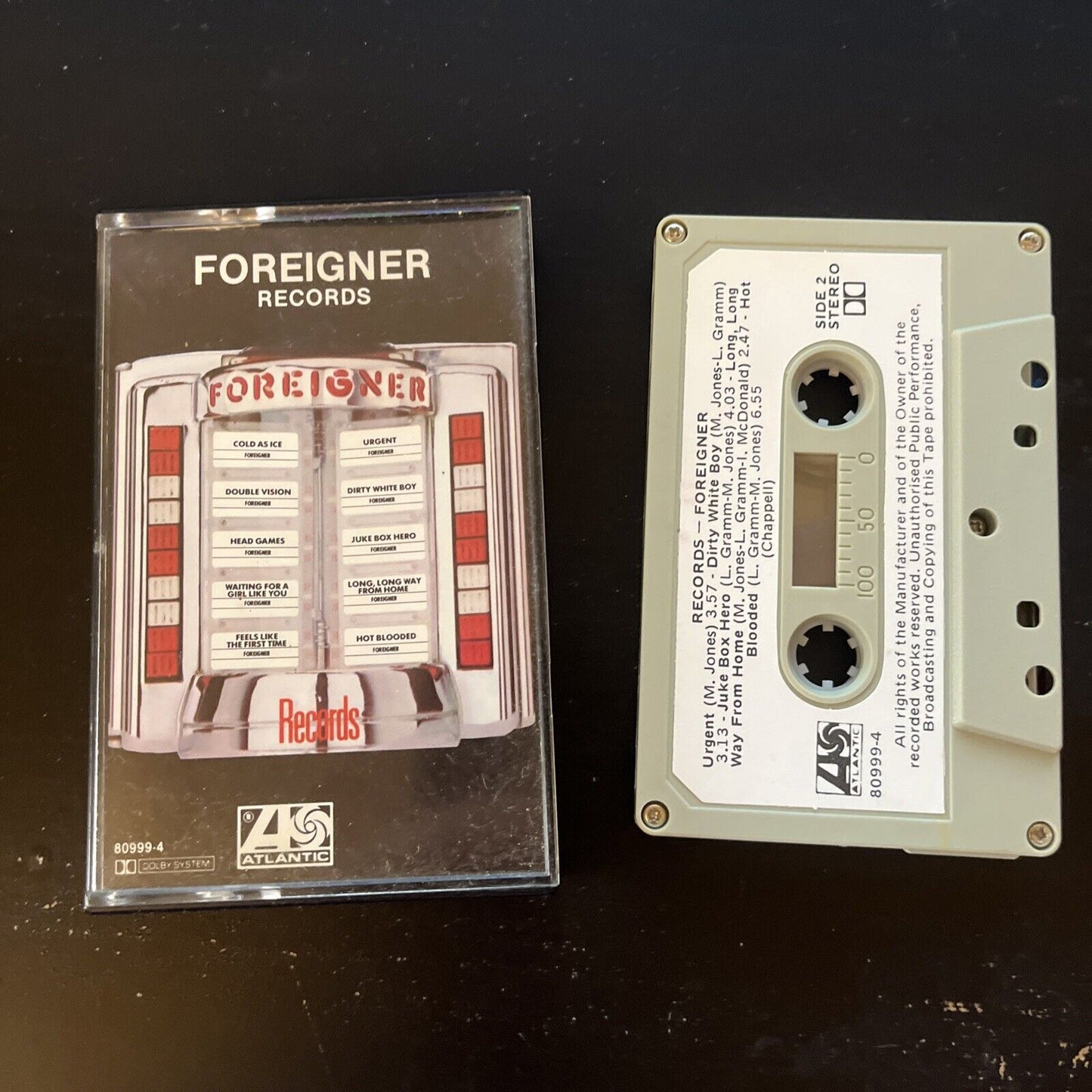 Foreigner - Records (Cassette Tape, 1982) 80999-4