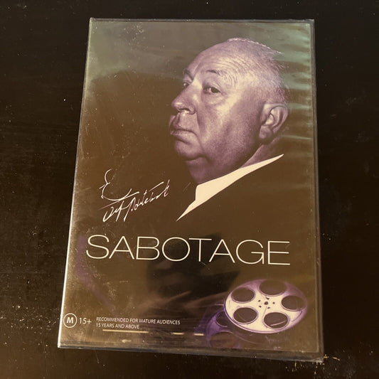 *New Sealed* Sabotage (DVD, 1936) Oscar Homolka, Alfred Hitchcock All Regions
