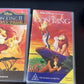 The Lion King / The Lion King II: Simba's Pride (VHS,1998) Matthew Broderick PAL