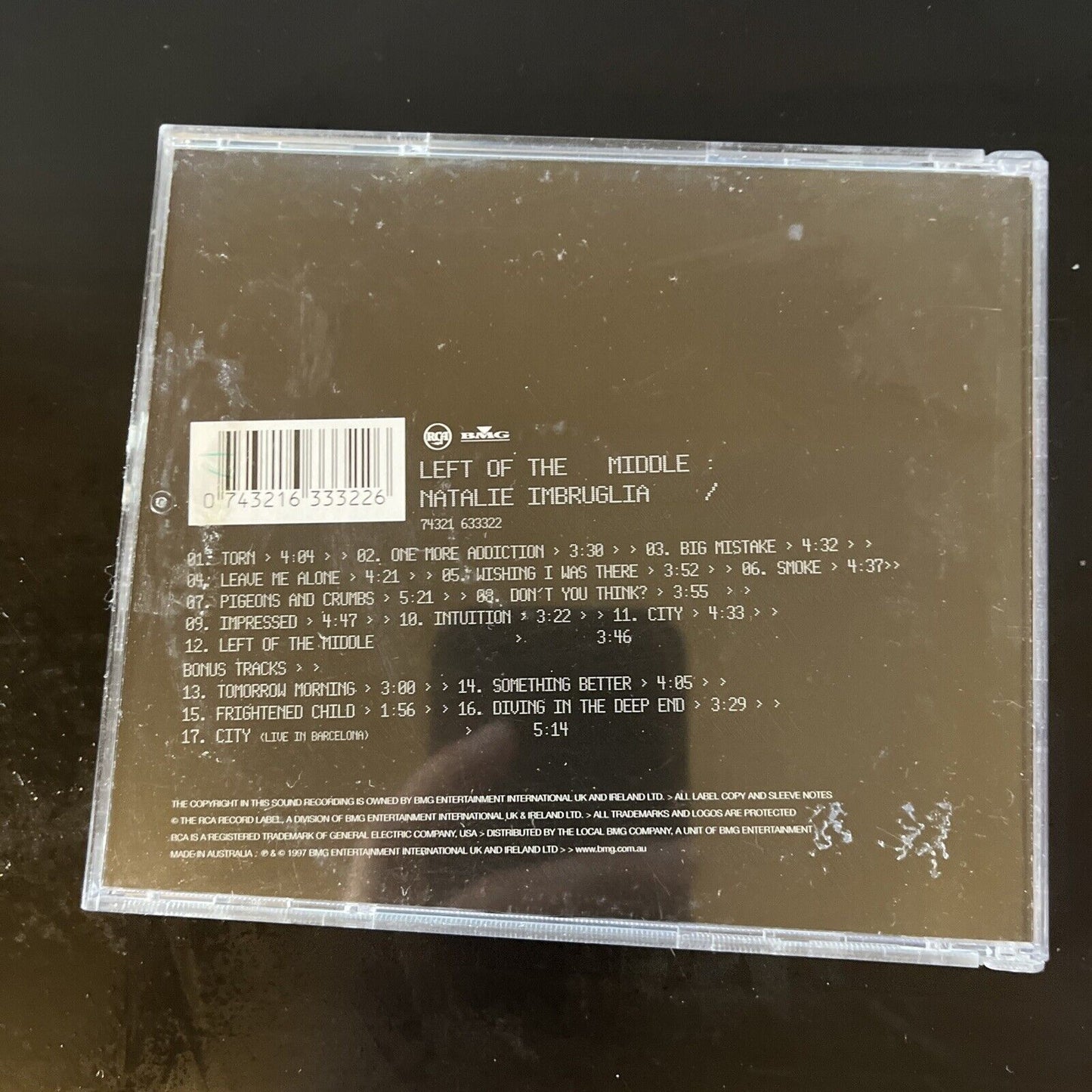 Natalie Imbruglia - Left of the Middle (CD, 1998)
