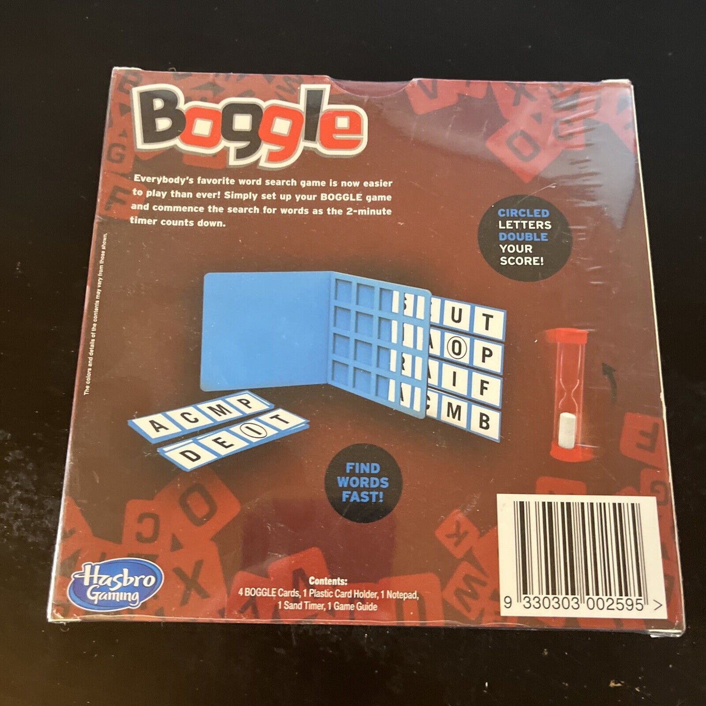 *New Sealed* Boggle Hasbro Mini Game The 2-minute Word Game Travel Edition