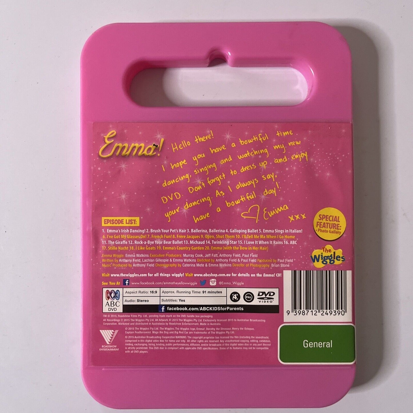 The Wiggles - Emma! (DVD, 2015) Region 4