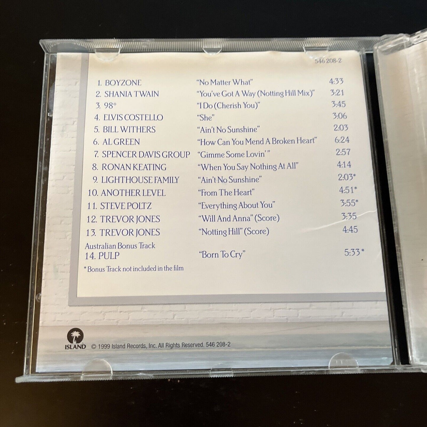 Notting Hill - Music From The Motion Picture (CD, 1999)