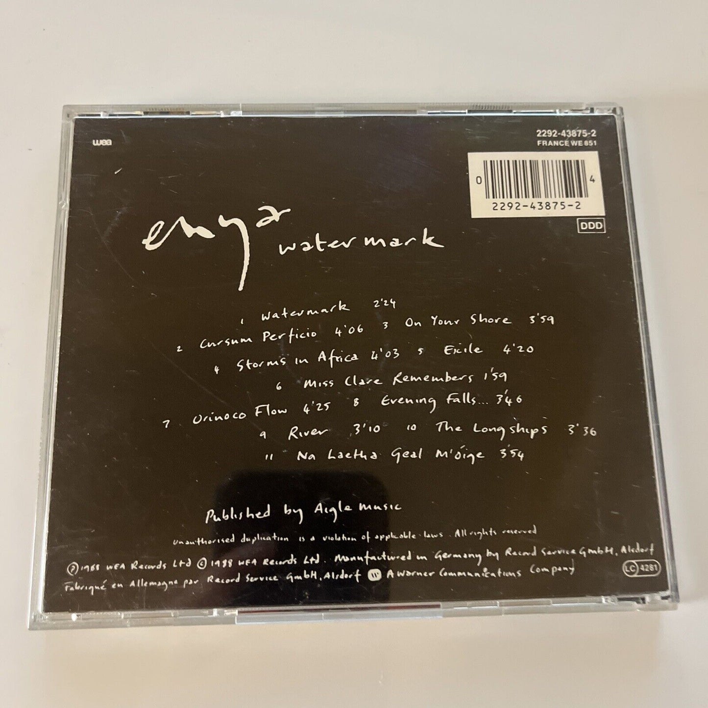 Enya - Watermark (CD, 1988)