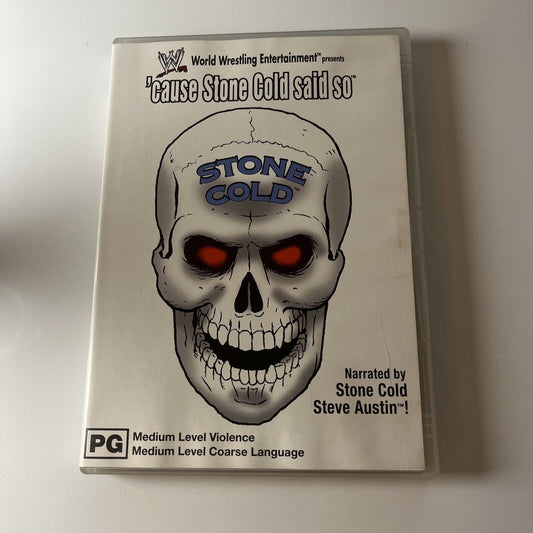 WWE - Stone Cold - 'Cause Stone Cold Said So (DVD, 1998) Region 4