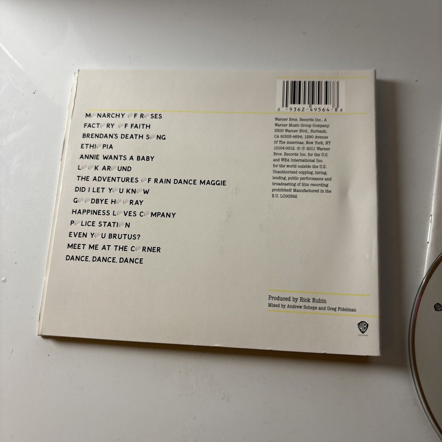 Red Hot Chili Peppers - I'm with You (CD, 2011) Digipak