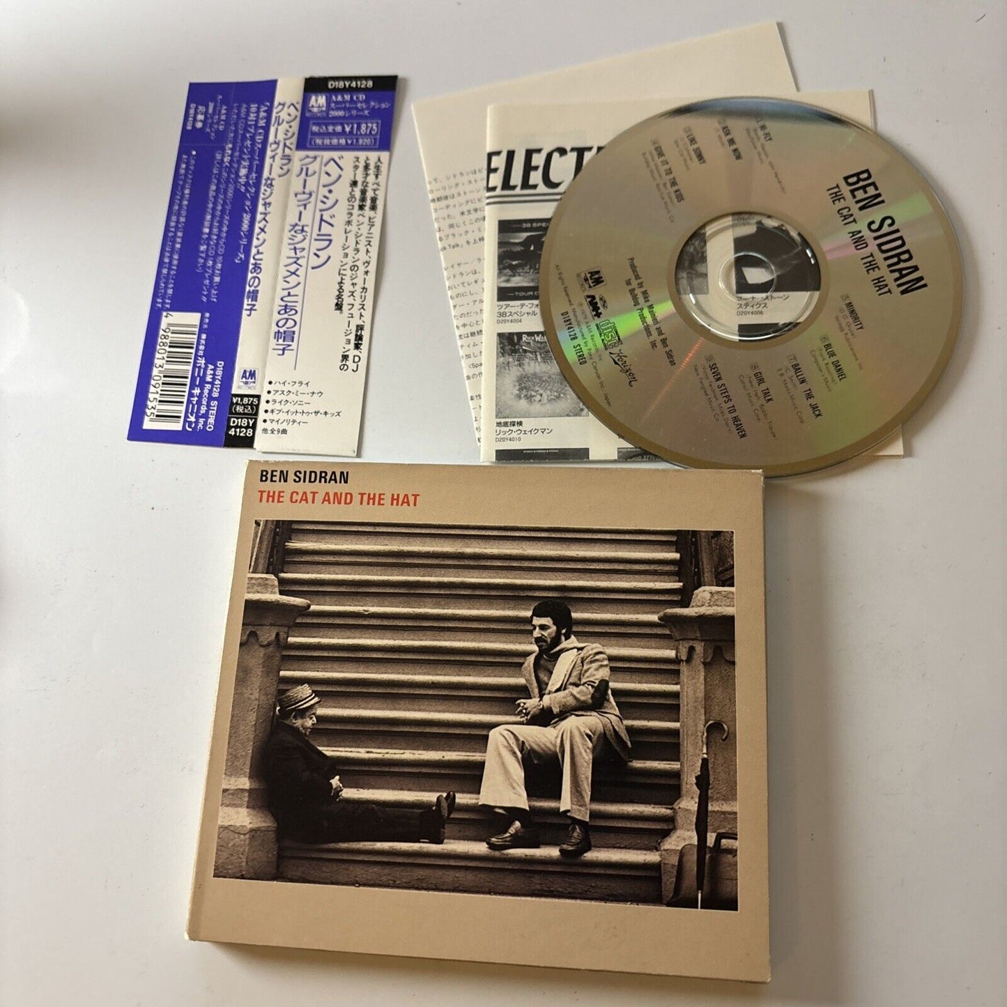 Ben Sidran - The Cat And The Hat (CD, 1979) Obi Japan D18y4128 Digipak