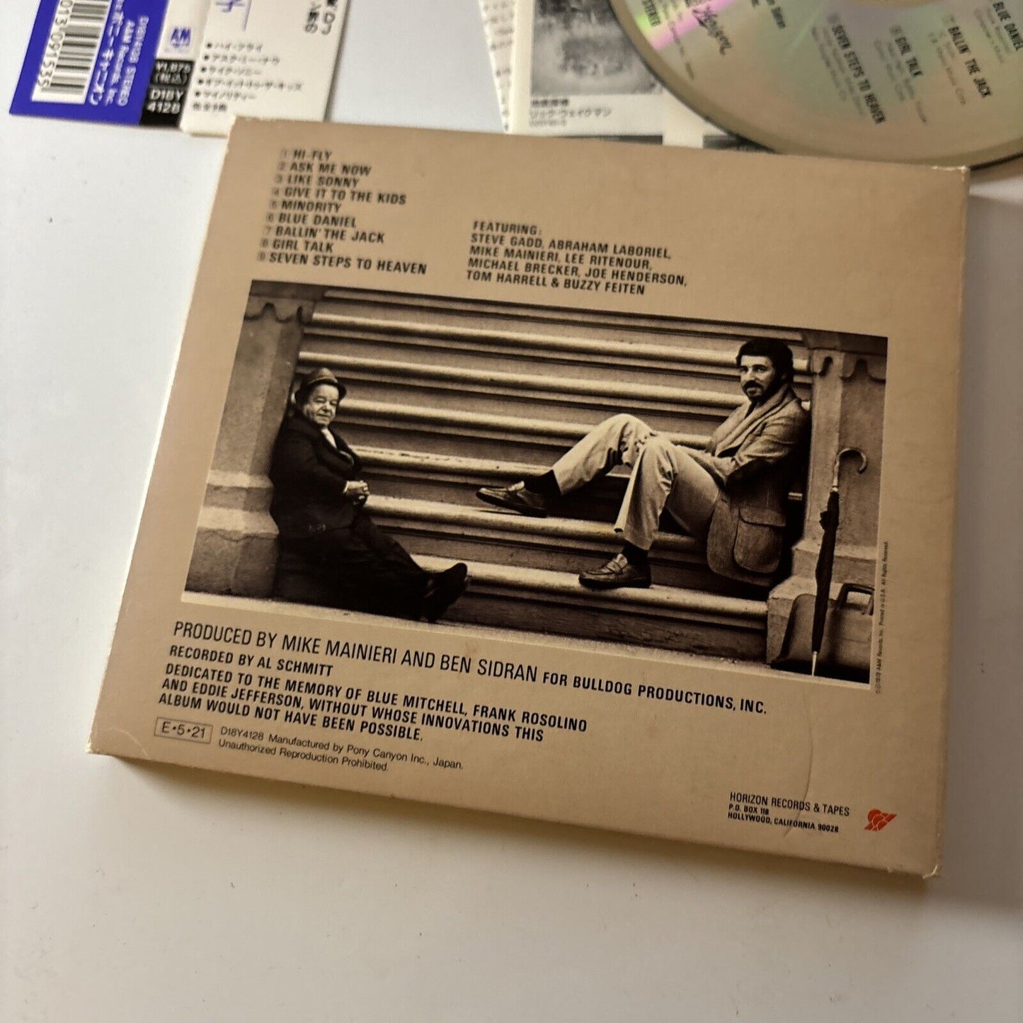 Ben Sidran - The Cat And The Hat (CD, 1979) Obi Japan D18y4128 Digipak