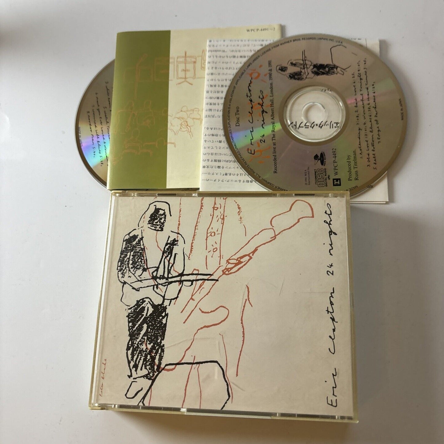 Eric Clapton - 24 Nights (CD, 1991, 2-Disc) Japan Wpcp-4491-2