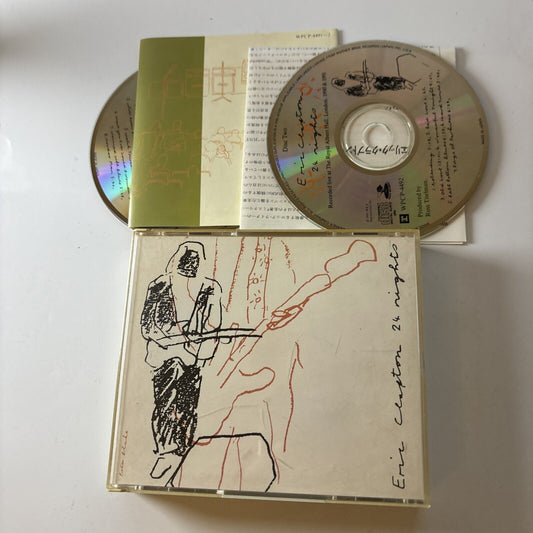 Eric Clapton - 24 Nights (CD, 1991, 2-Disc) Japan Wpcp-4491-2