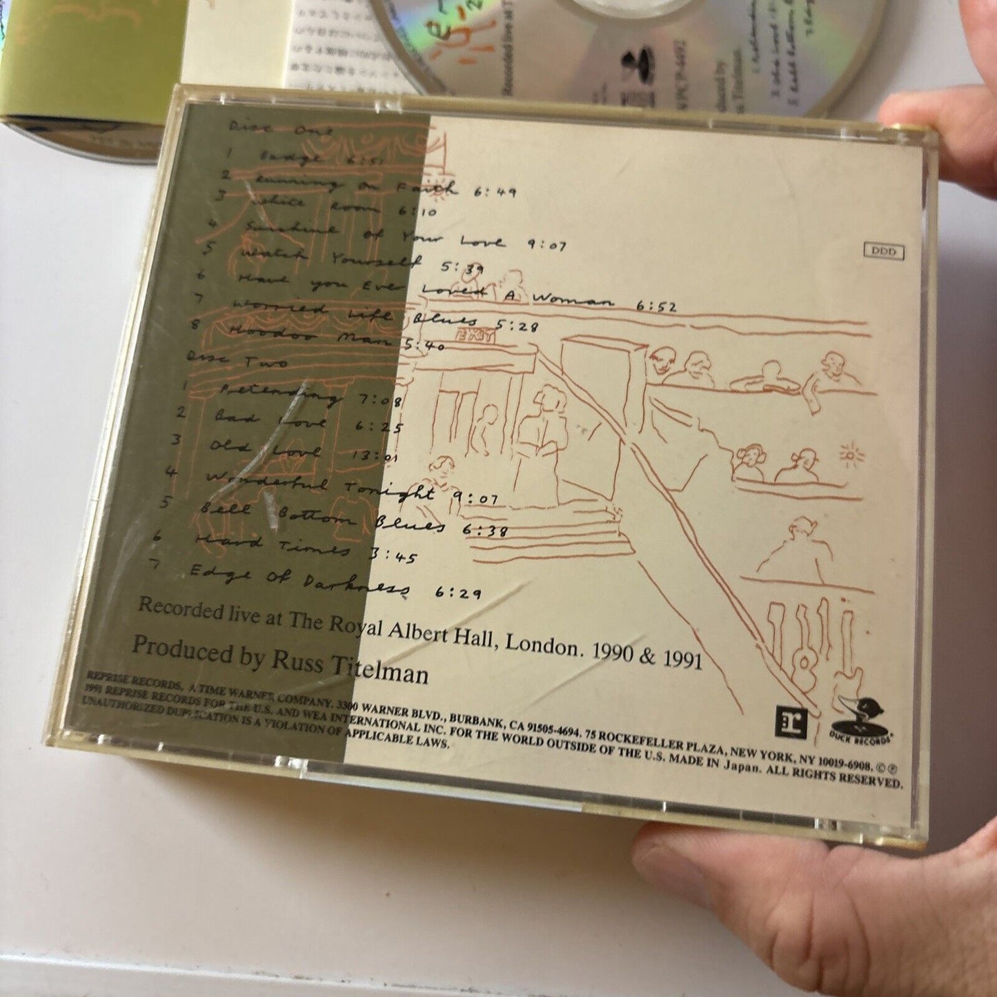 Eric Clapton - 24 Nights (CD, 1991, 2-Disc) Japan Wpcp-4491-2