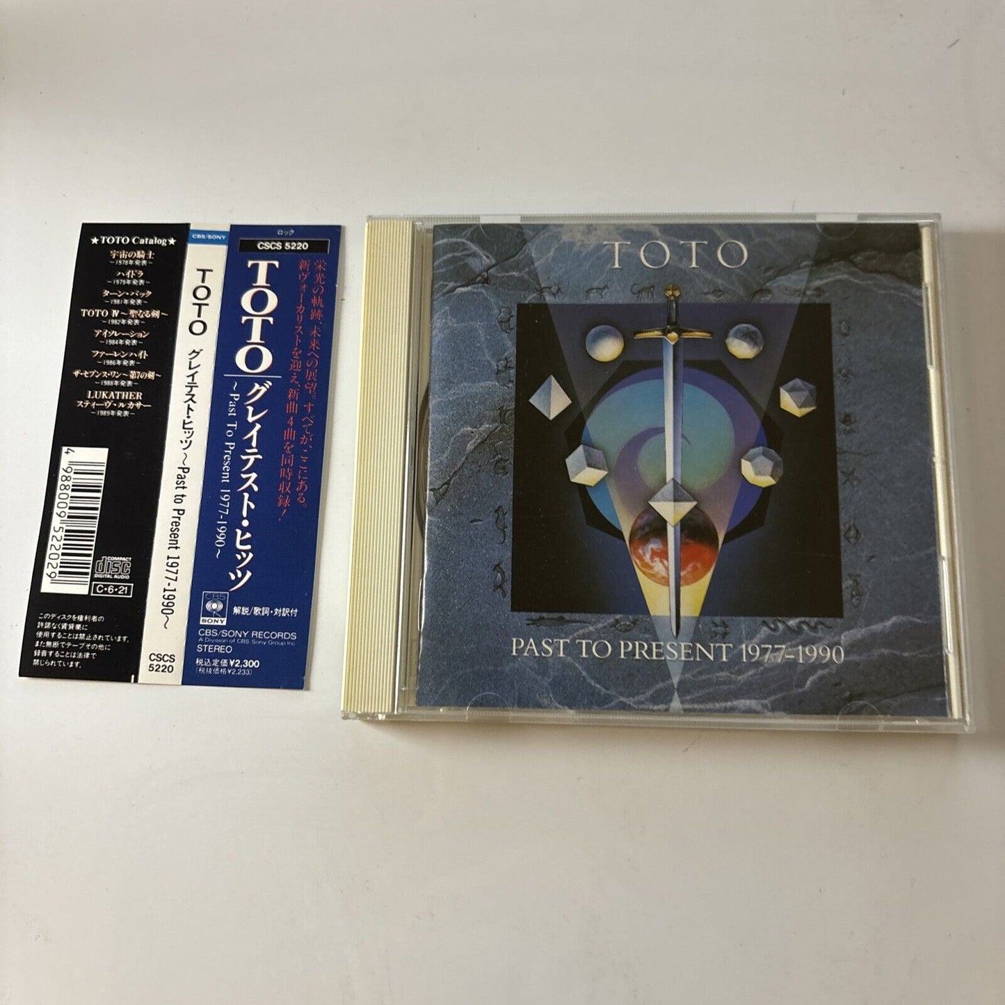 Toto - Past To Present 1977-1990 (CD, 1990) Japan Obi Cscs-5220