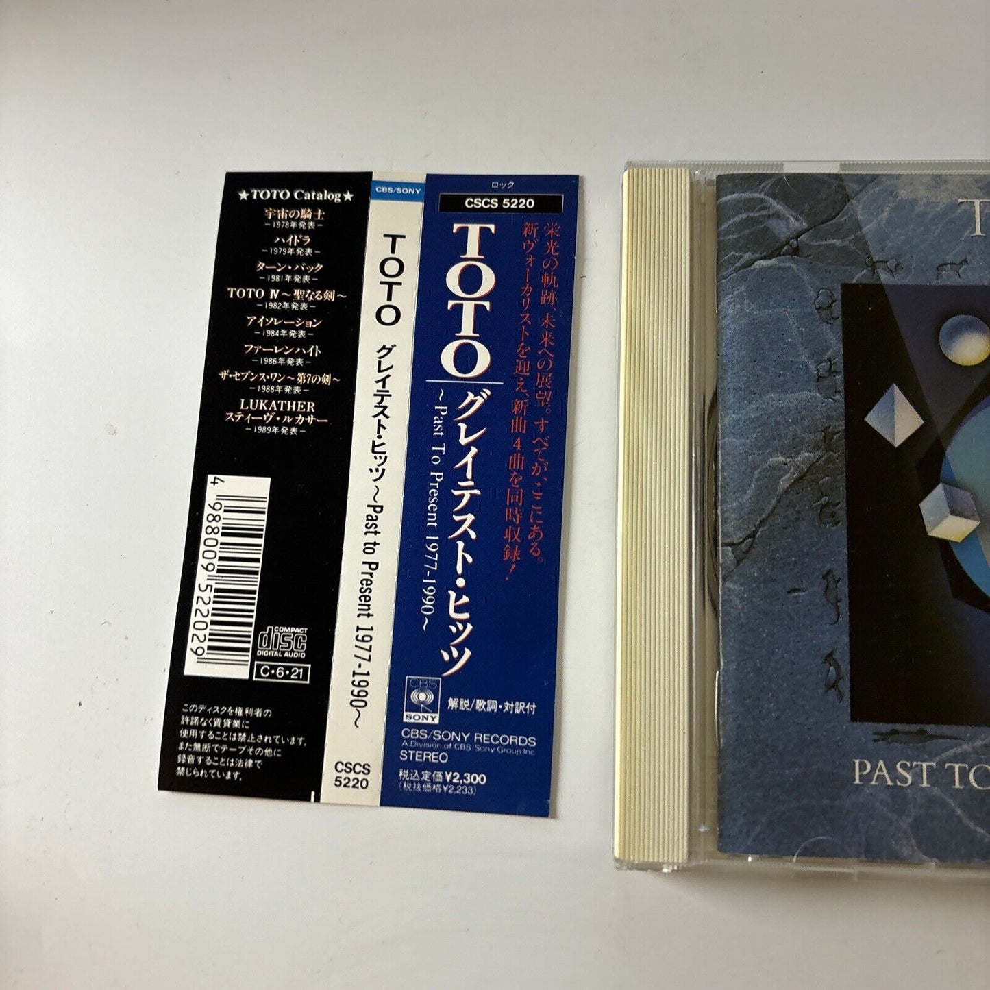 Toto - Past To Present 1977-1990 (CD, 1990) Japan Obi Cscs-5220