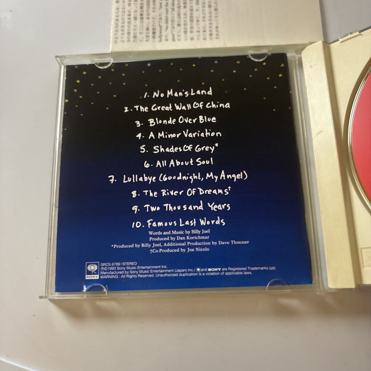 Billy Joel - River Of Dreams (CD, 1993) Japan Srcs-6789