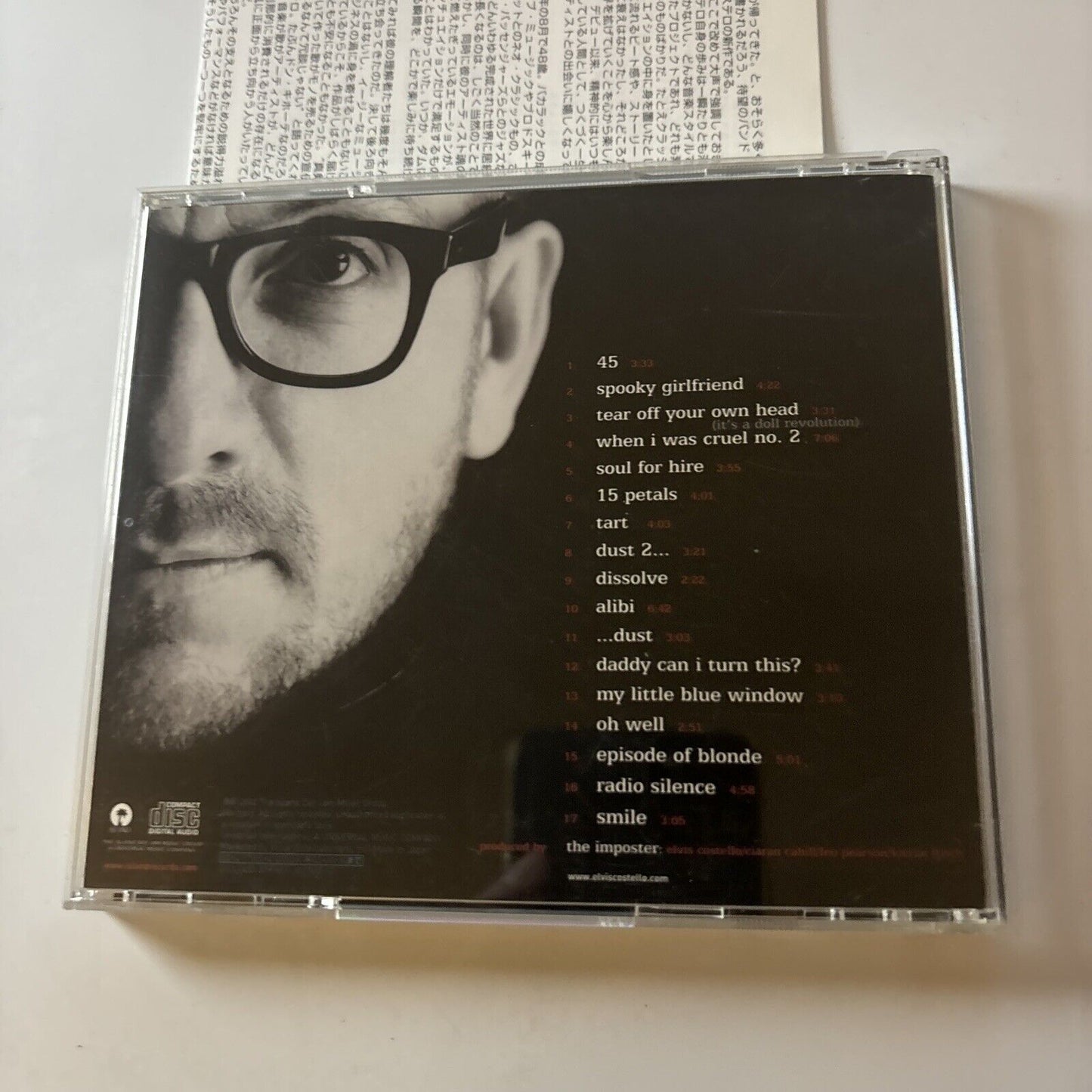 Elvis Costello - When I Was Cruel (CD, 2002) Japan Bonus Track  Uicl-1017 Obi