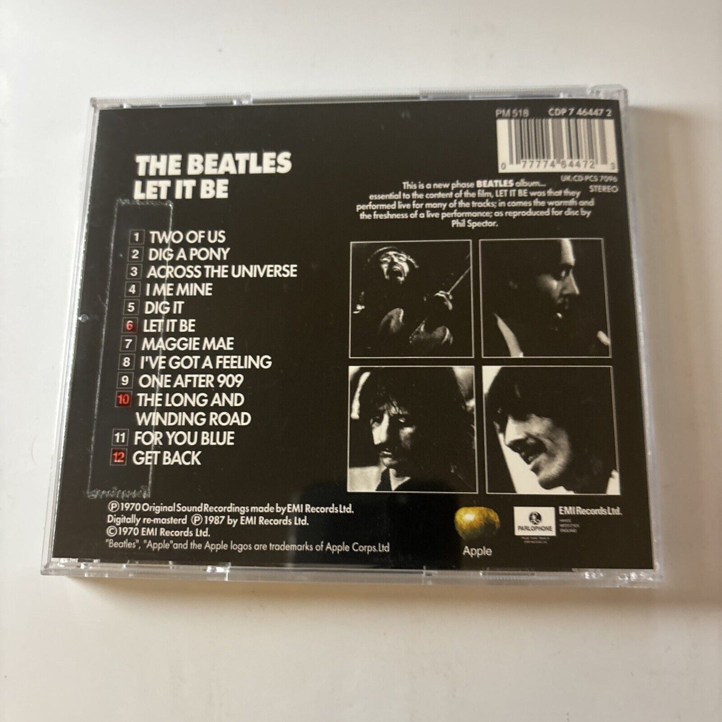 The Beatles - Let It Be (CD, 1987)