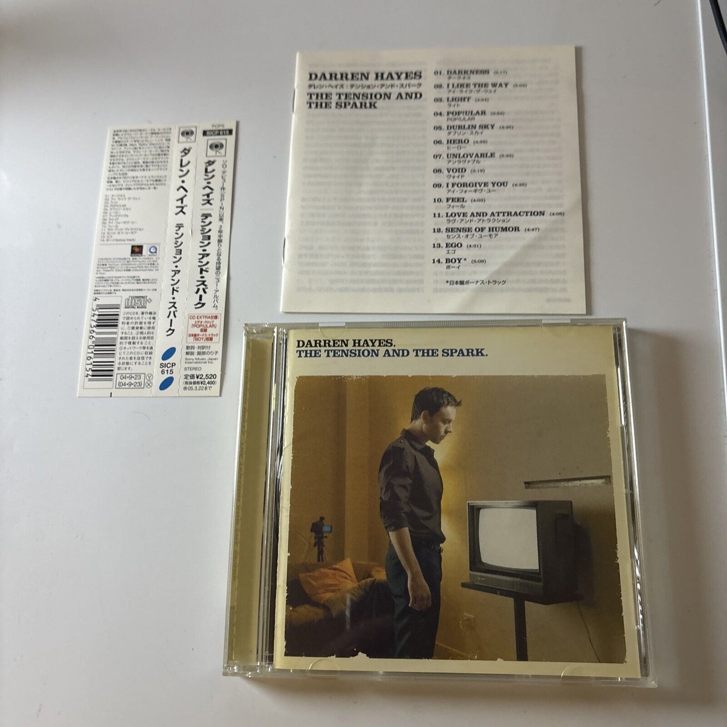 Darren Hayes - Tension and the Spark - Japan Bonus Track (CD, 2004) Obi Sicp-615
