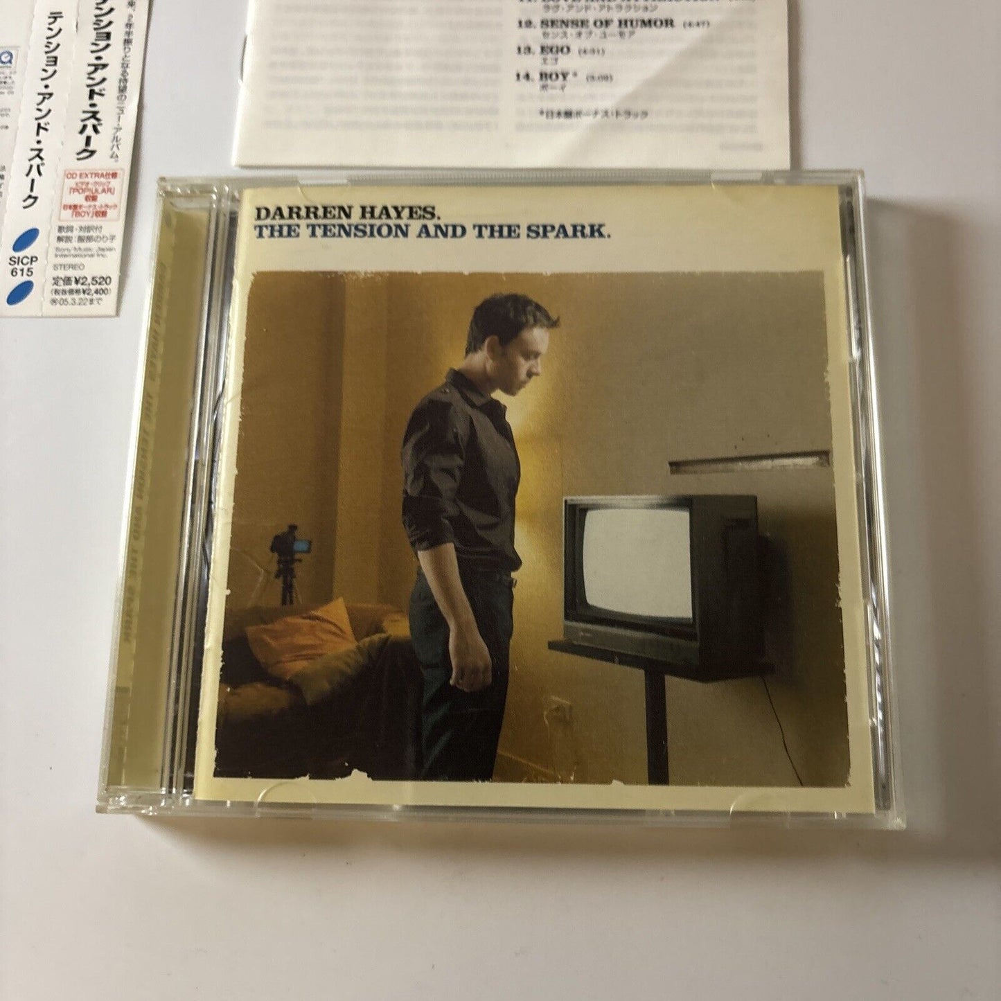 Darren Hayes - Tension and the Spark - Japan Bonus Track (CD, 2004) Obi Sicp-615