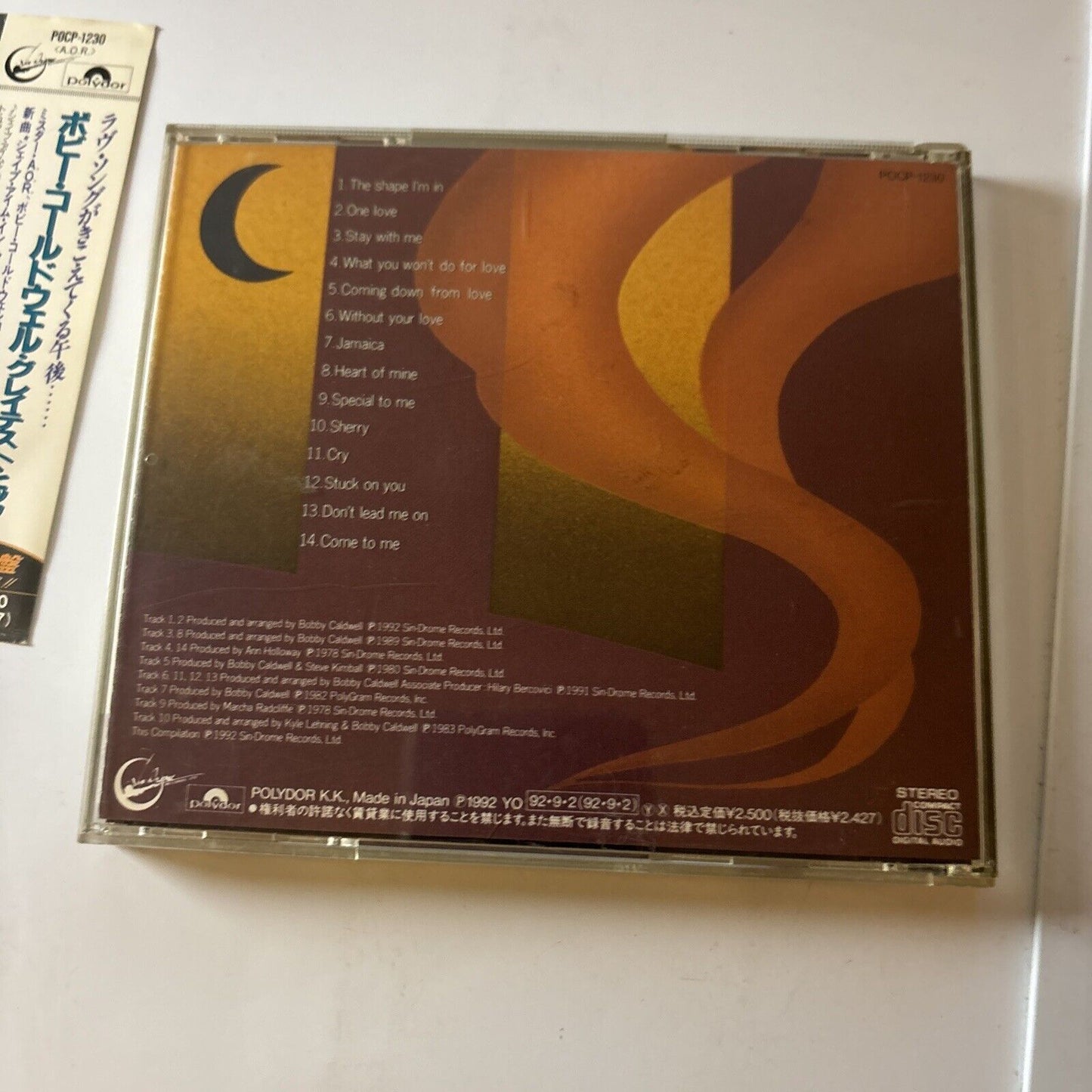 Bobby Caldwell - Bobby Caldwell's Greatest Hits (CD, 1992) Japan Obi Pocp-1230