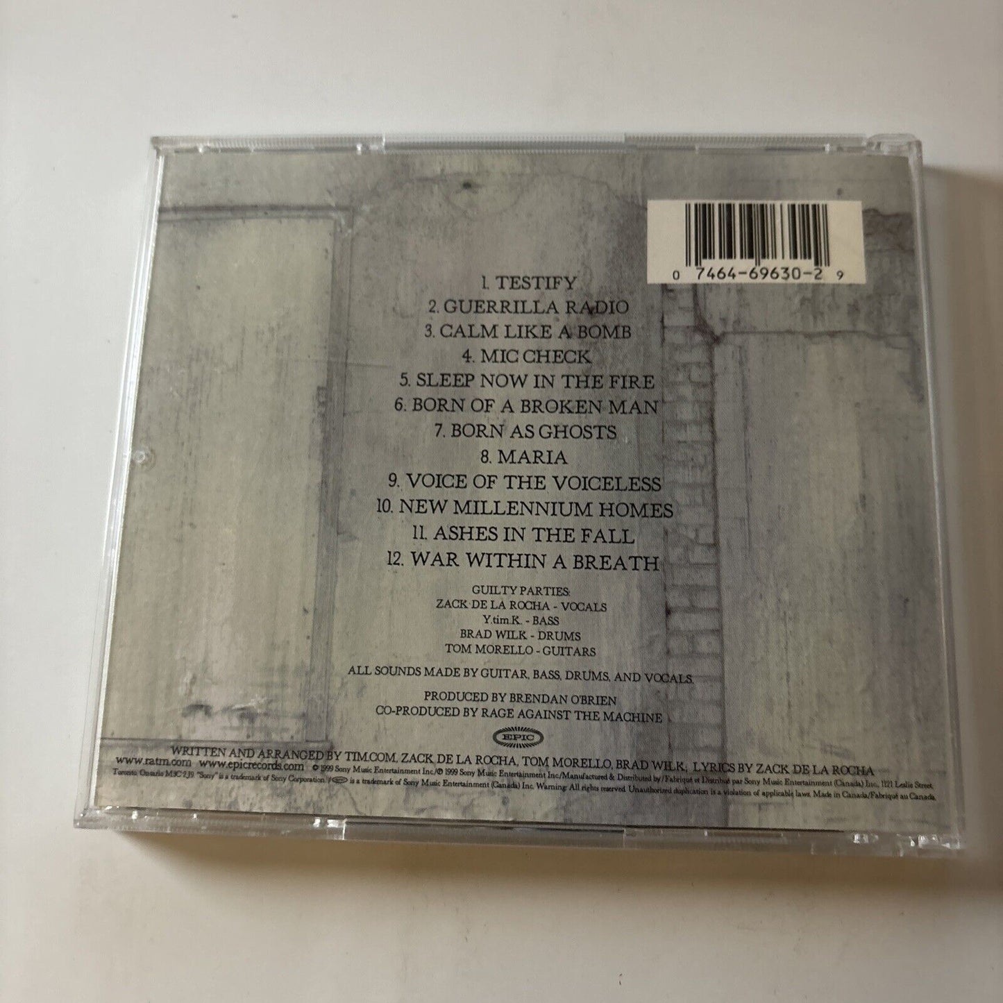 Rage Against the Machine - Battle of Los Angeles  (CD, 1999)