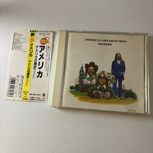 America - America's Greatest Hits / History (CD, 1975) Obi Japan Wpcr-706