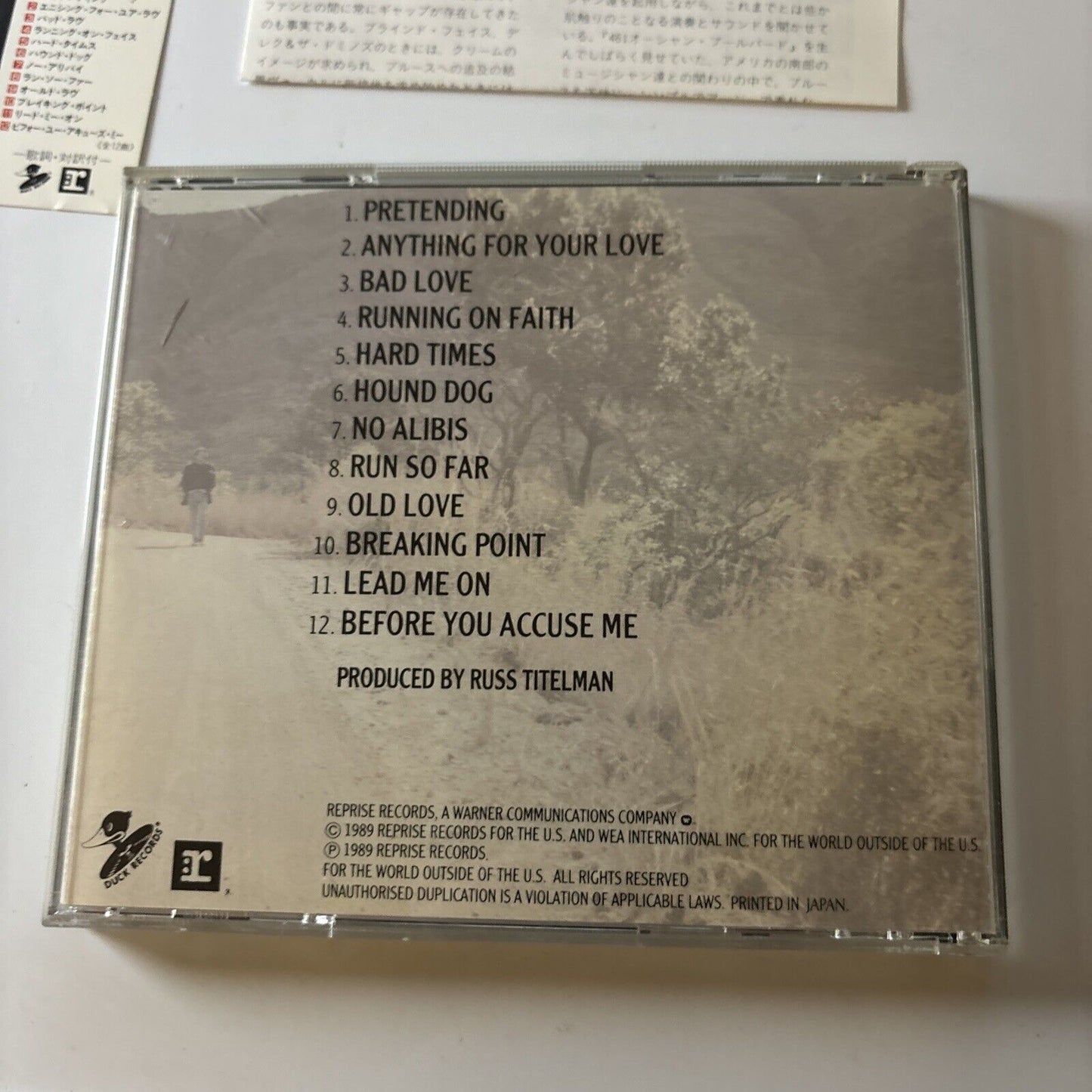 Eric Clapton - Journeyman (CD, 1989) Japan 22p2-3070  Obi