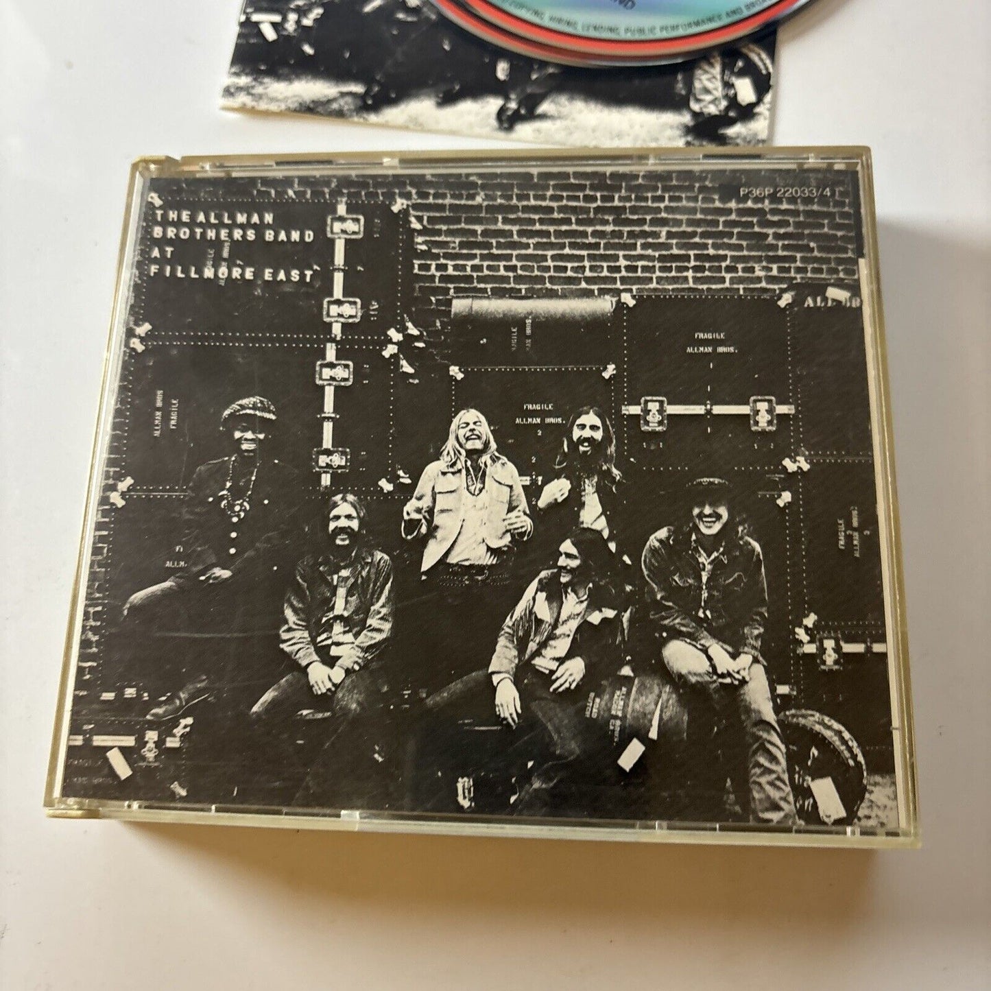 The Allman Brothers Band At Fillmore East (CD, 1989, 2-Disc) Japan P36p-22033/4