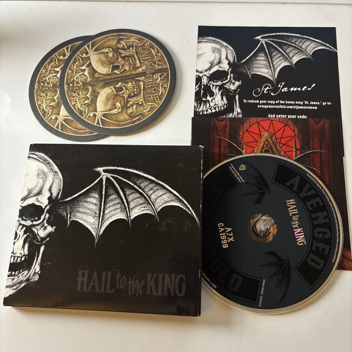 Avenged Sevenfold - Hail to the King /w Coaster (CD, 2013) Digipak