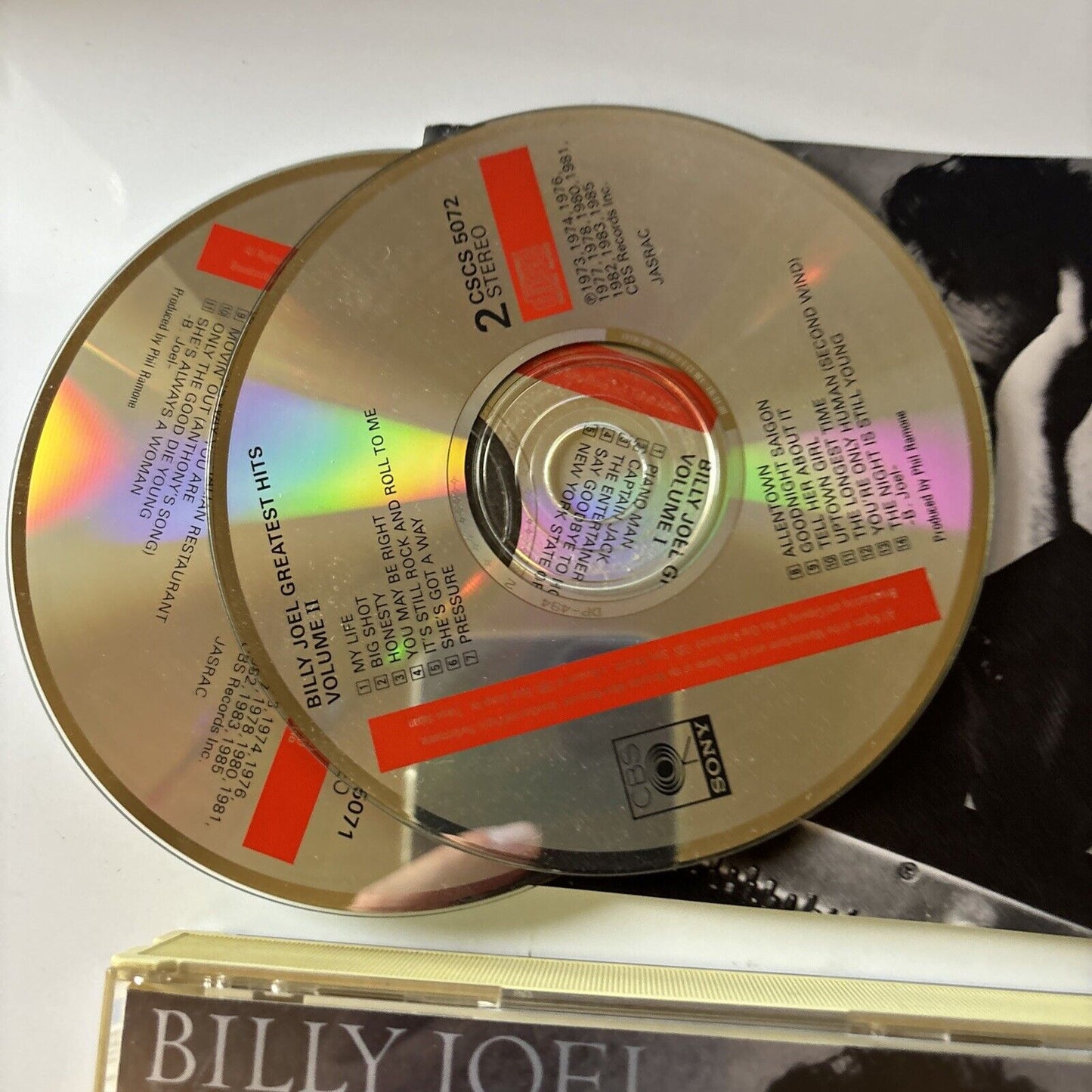 Billy Joel - Greatest Hits Volume 1 & 2 (CD, 1985, 2-Disc) Japan Cscs-5071-2