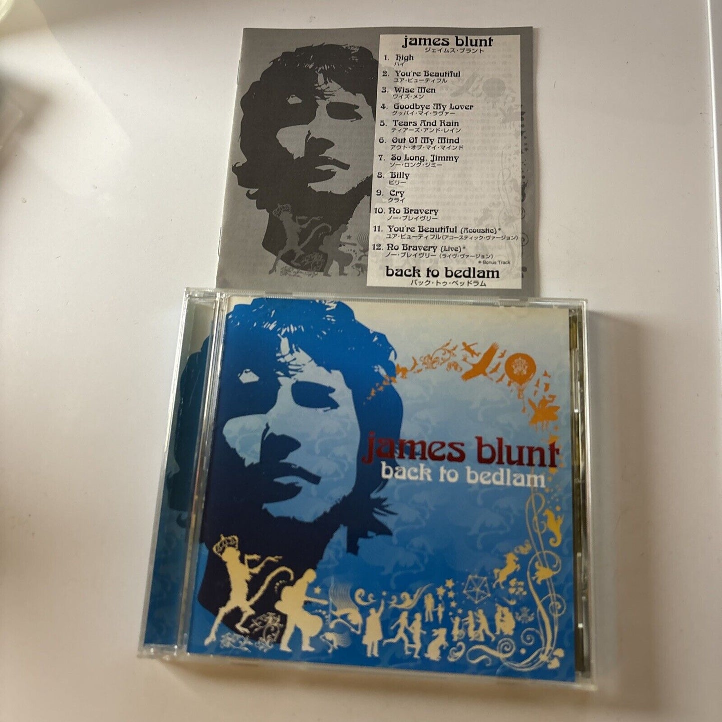 James Blunt - Back To Bedlam (CD, 2004) Japan Wpcr-12193