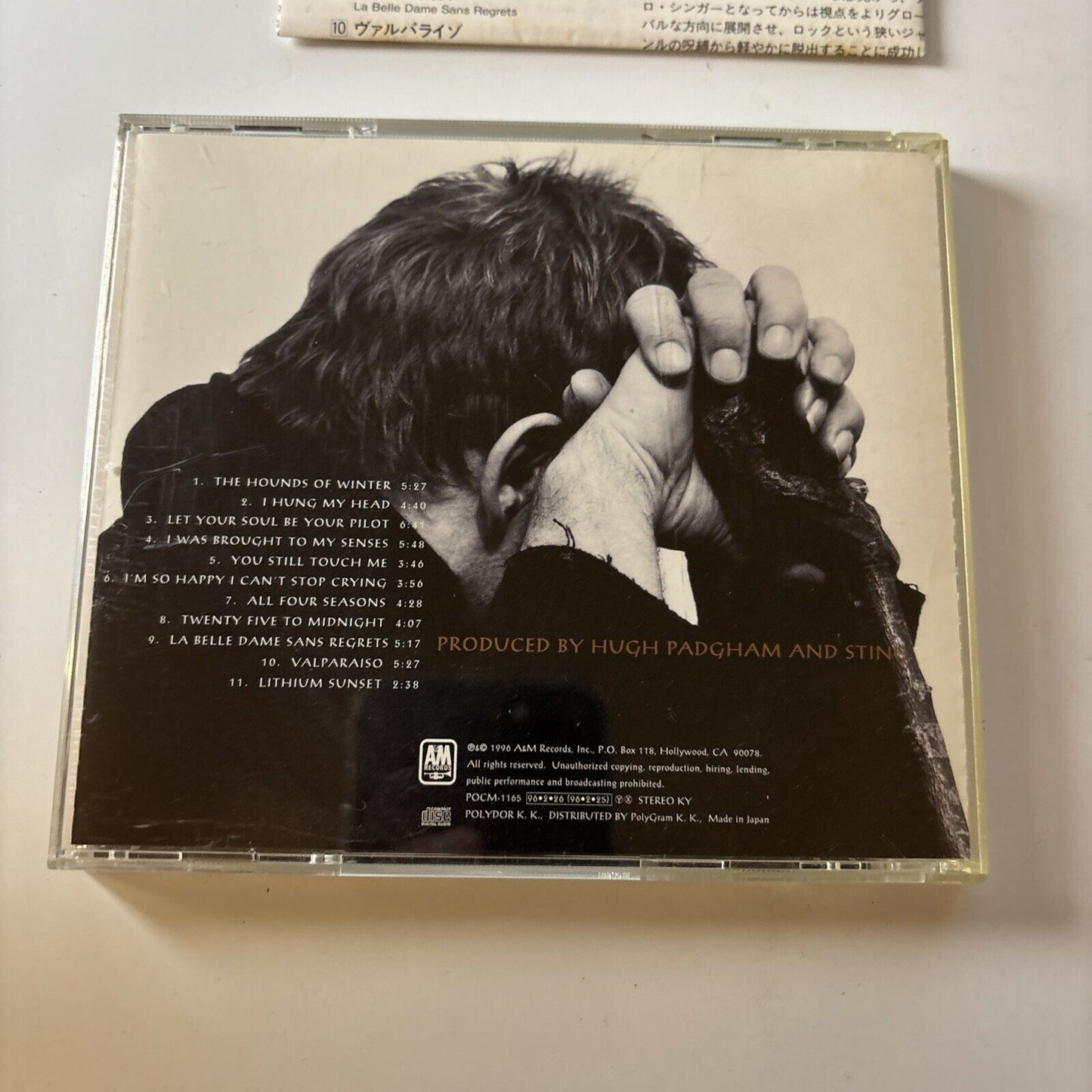 Sting - Mercury Falling (CD, 1996) Japan Pocm-1165