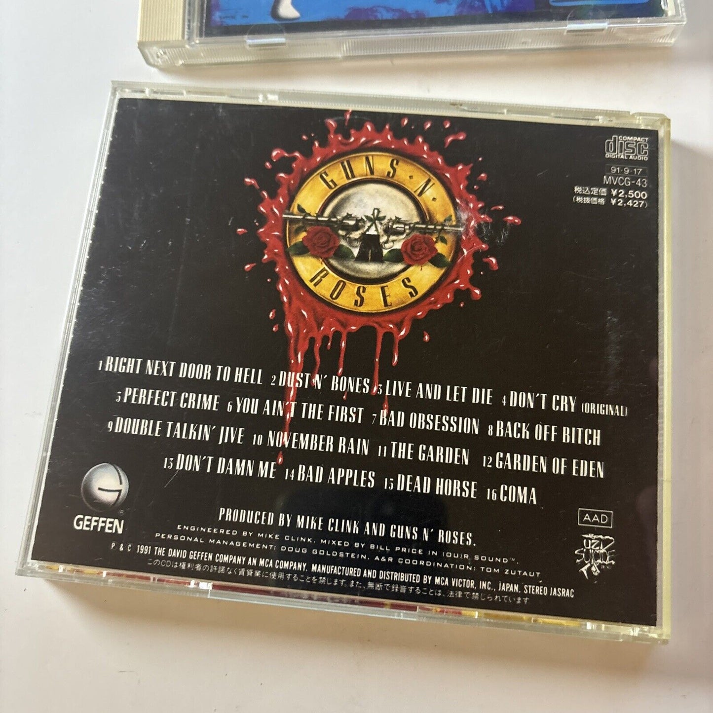 Guns N' Roses - Use Your Illusion 1 & 2 (CD, 2-Disc) Japan Mvcg-43 Mvcg-44