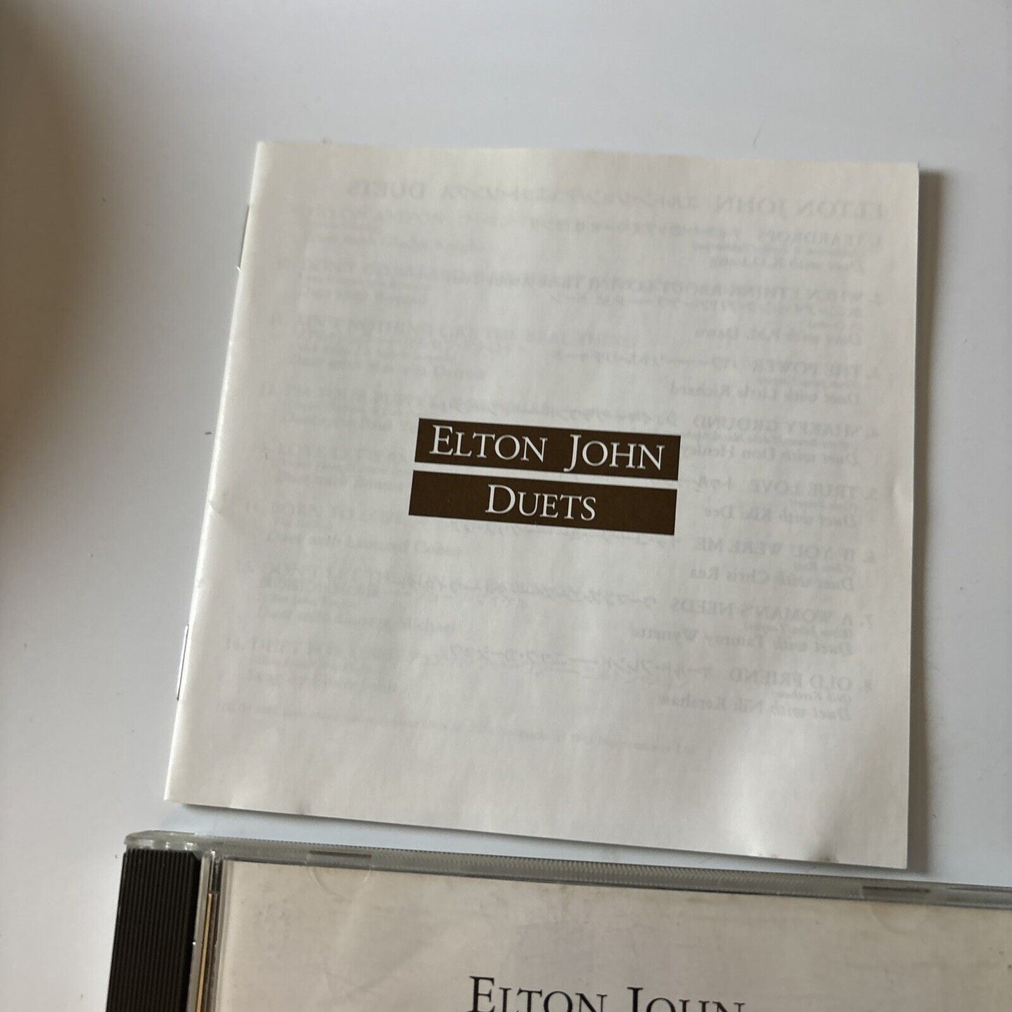 Elton John - Duets (CD, 1993) Japan Phcr-1230