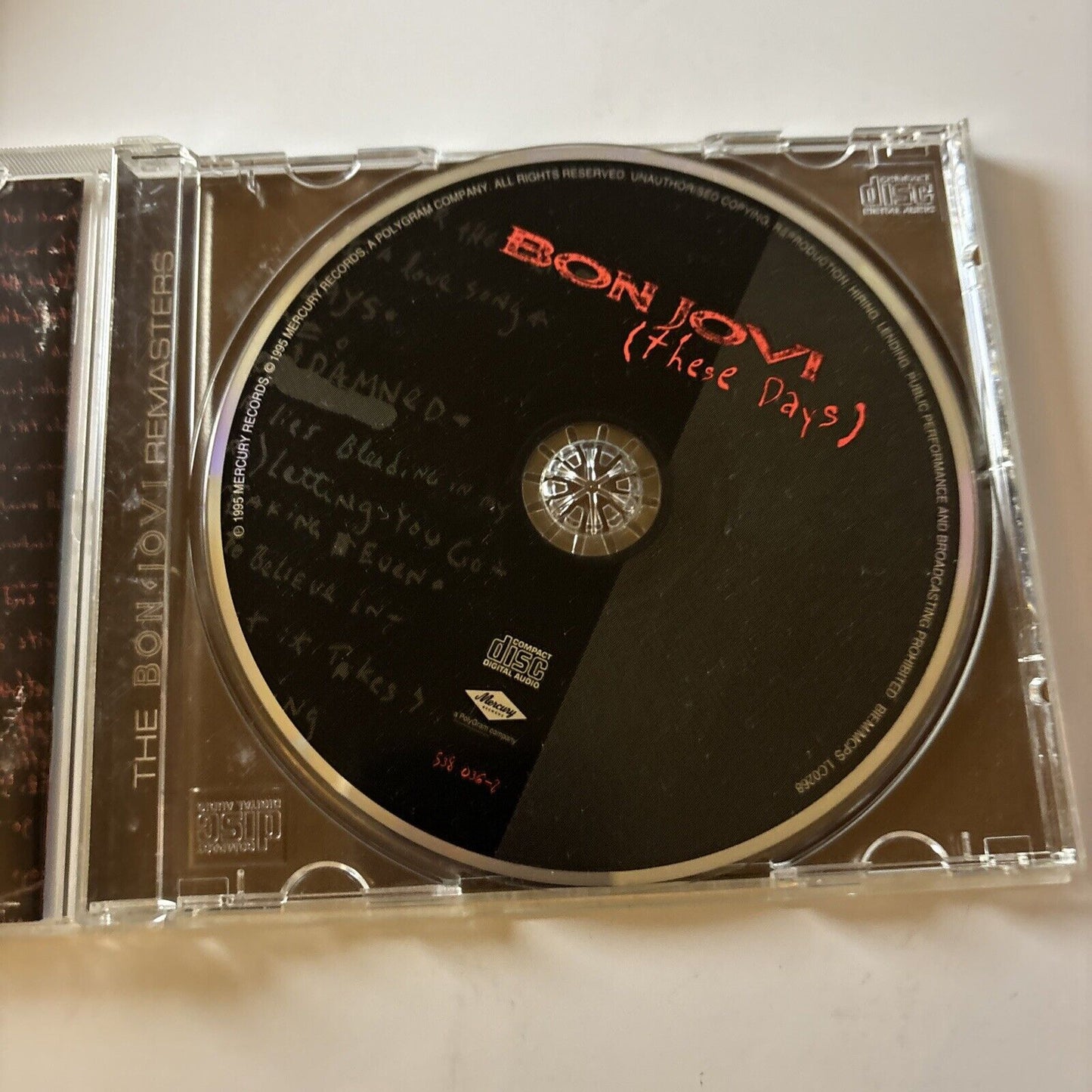 Bon Jovi - These Days [Bonus Track/Enhanced] (CD, 1998) 538036-2