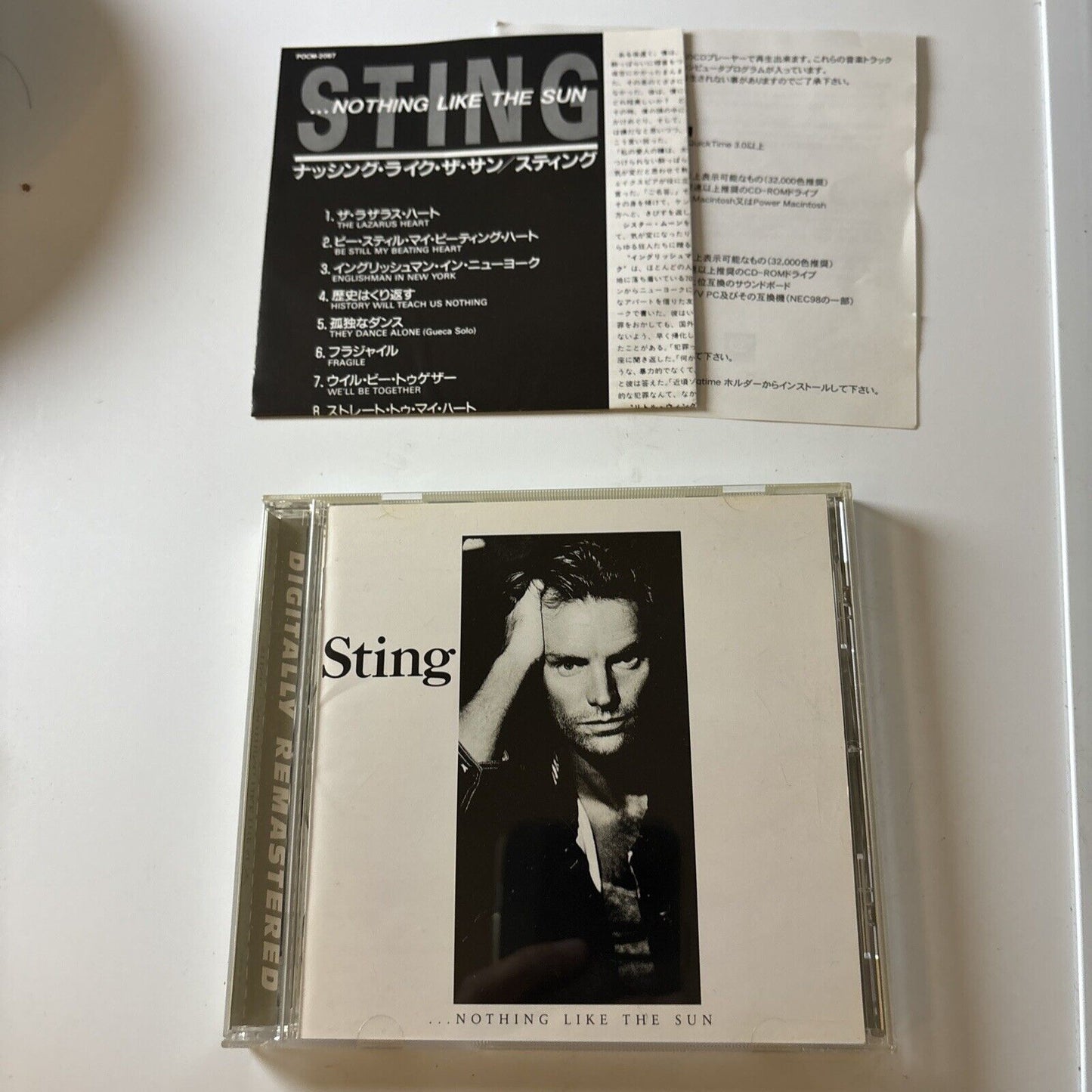 Sting - Nothing Like The Sun (CD, 1998) Japan Pocm-2087