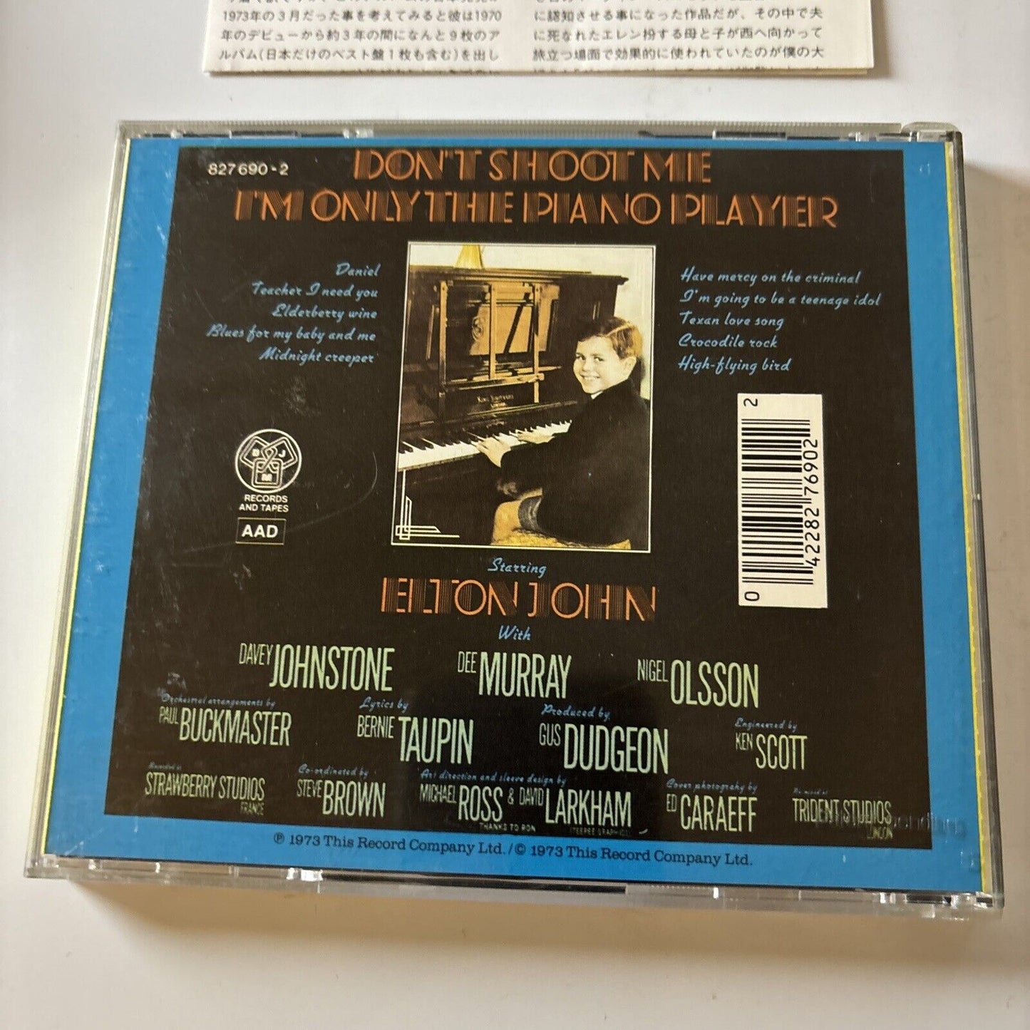 Elton John - Don't Shoot Me I'm Only the Piano Player (CD, 1990) Japan
