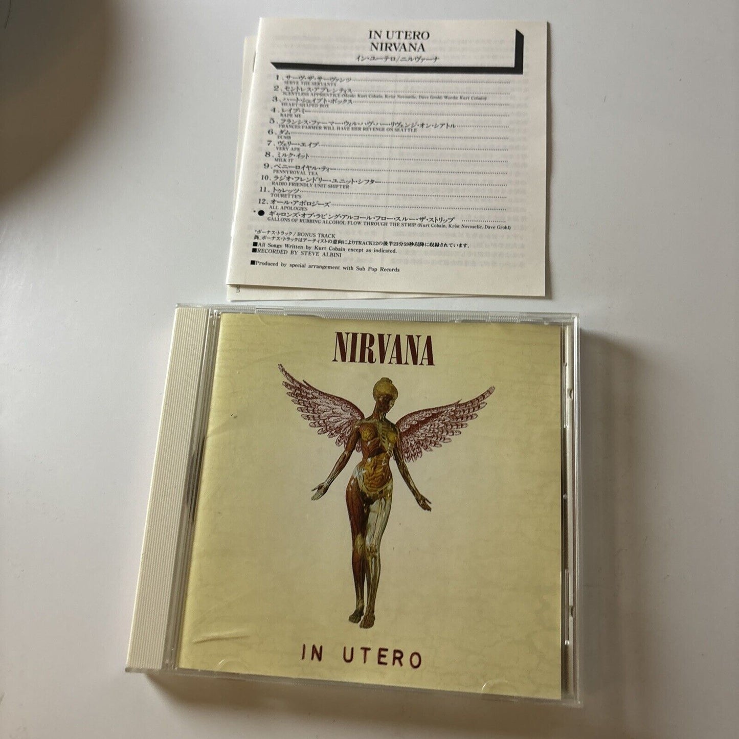 Nirvana - In Utero (CD, 1993) Uicy-9720 Japan