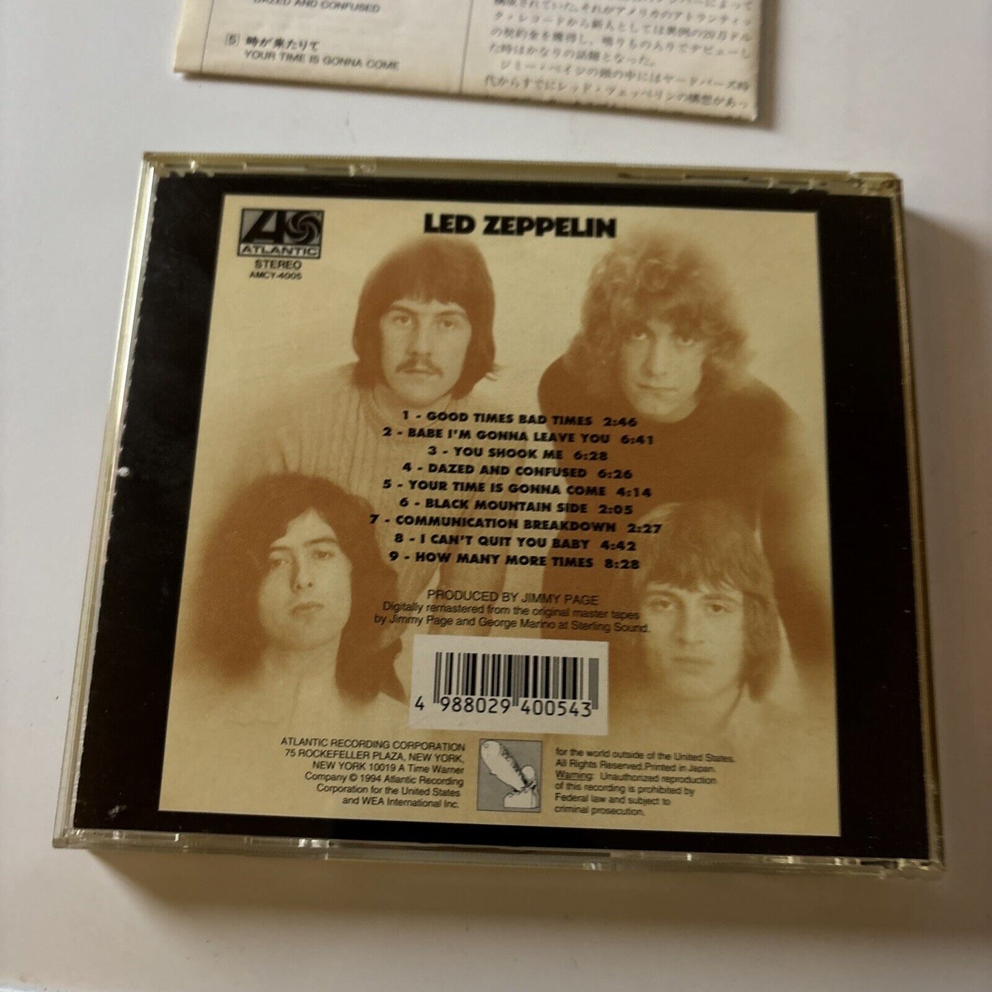 Led Zeppelin by Led Zeppelin (CD, 1969) Japan Amcy-4005