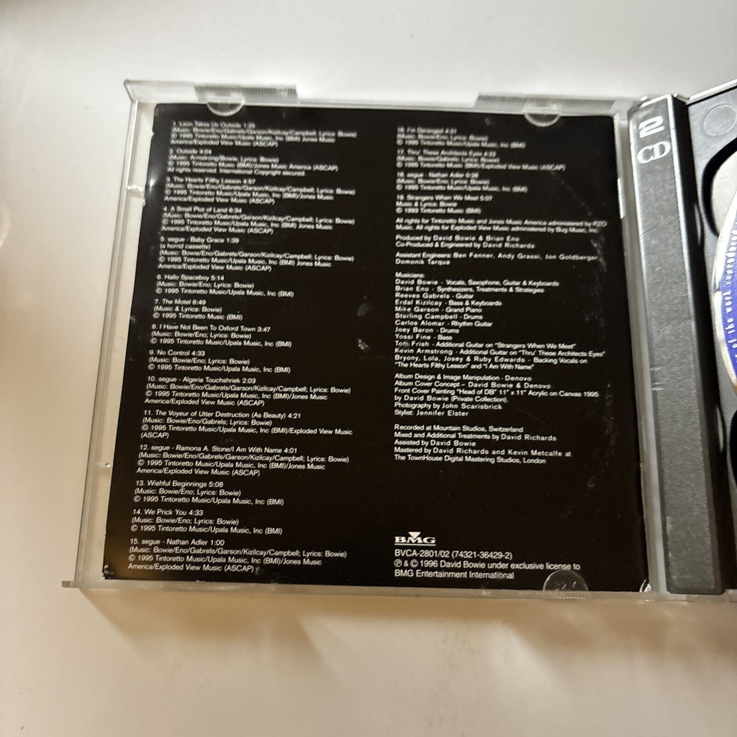 David Bowie - 1.Outside The Nathan Adler (CD, 1996, 2-Disc) Japan Bvca-2801/02